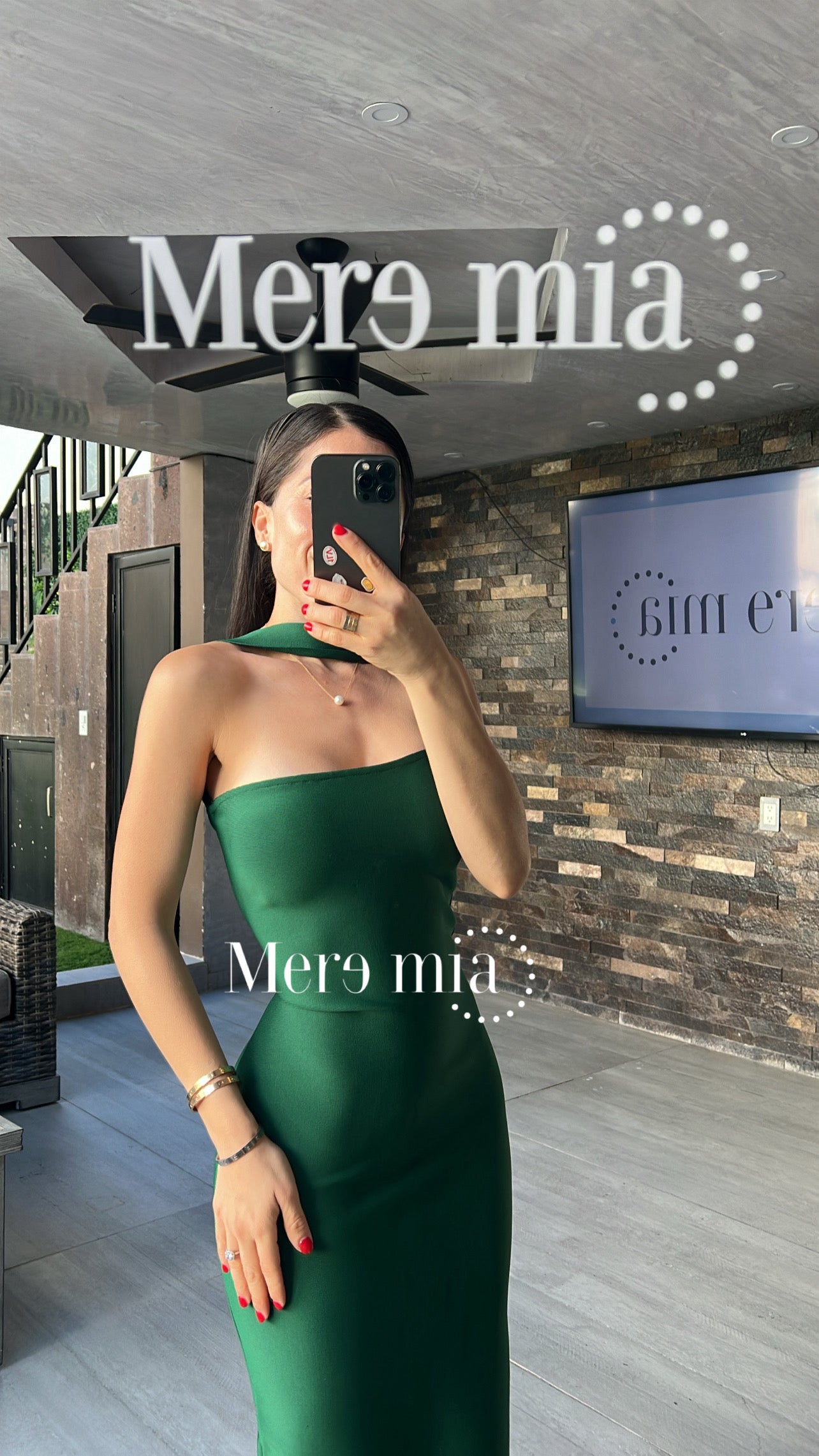 Vestido verde halter