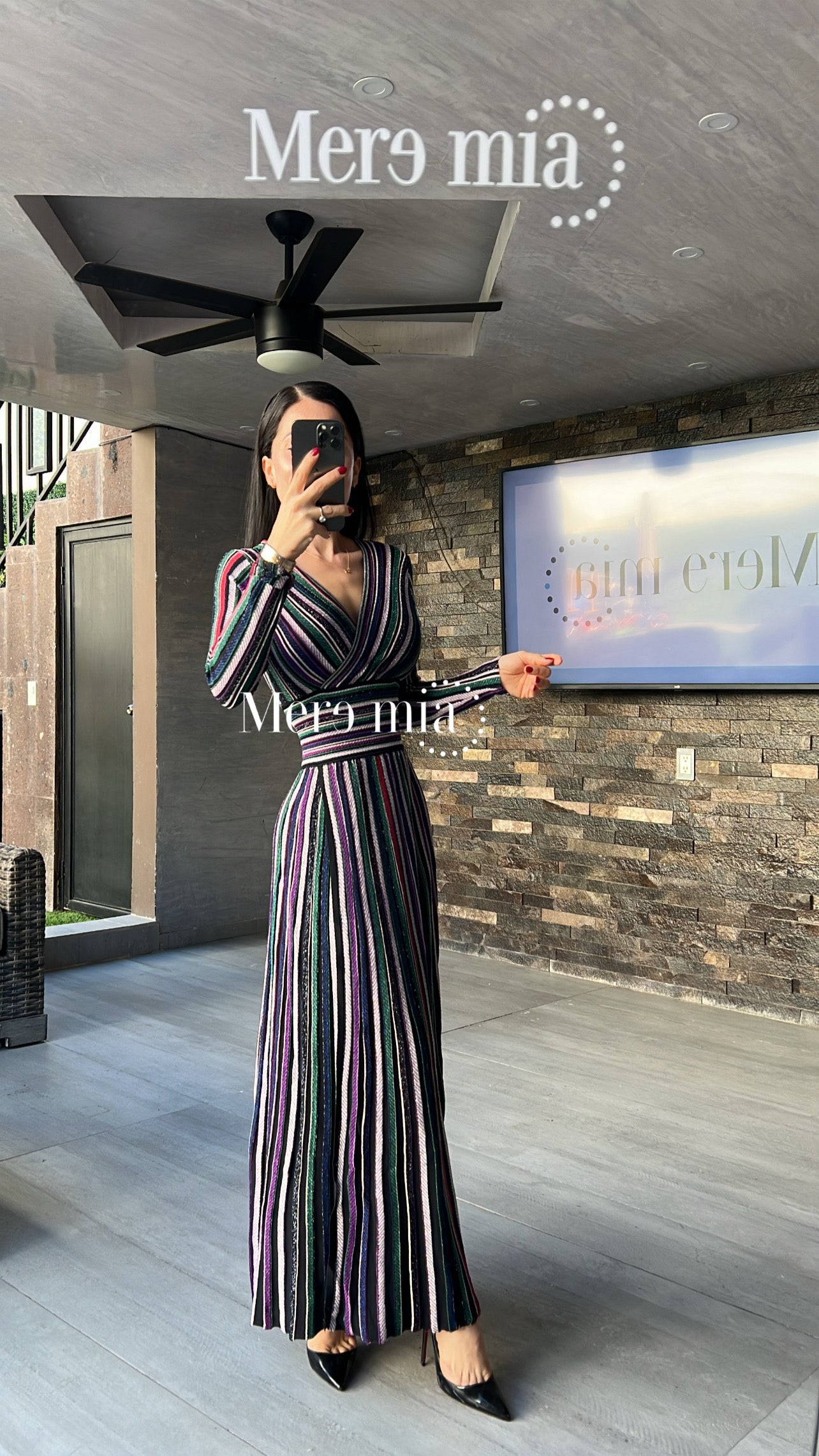 Vestido rayado obs V