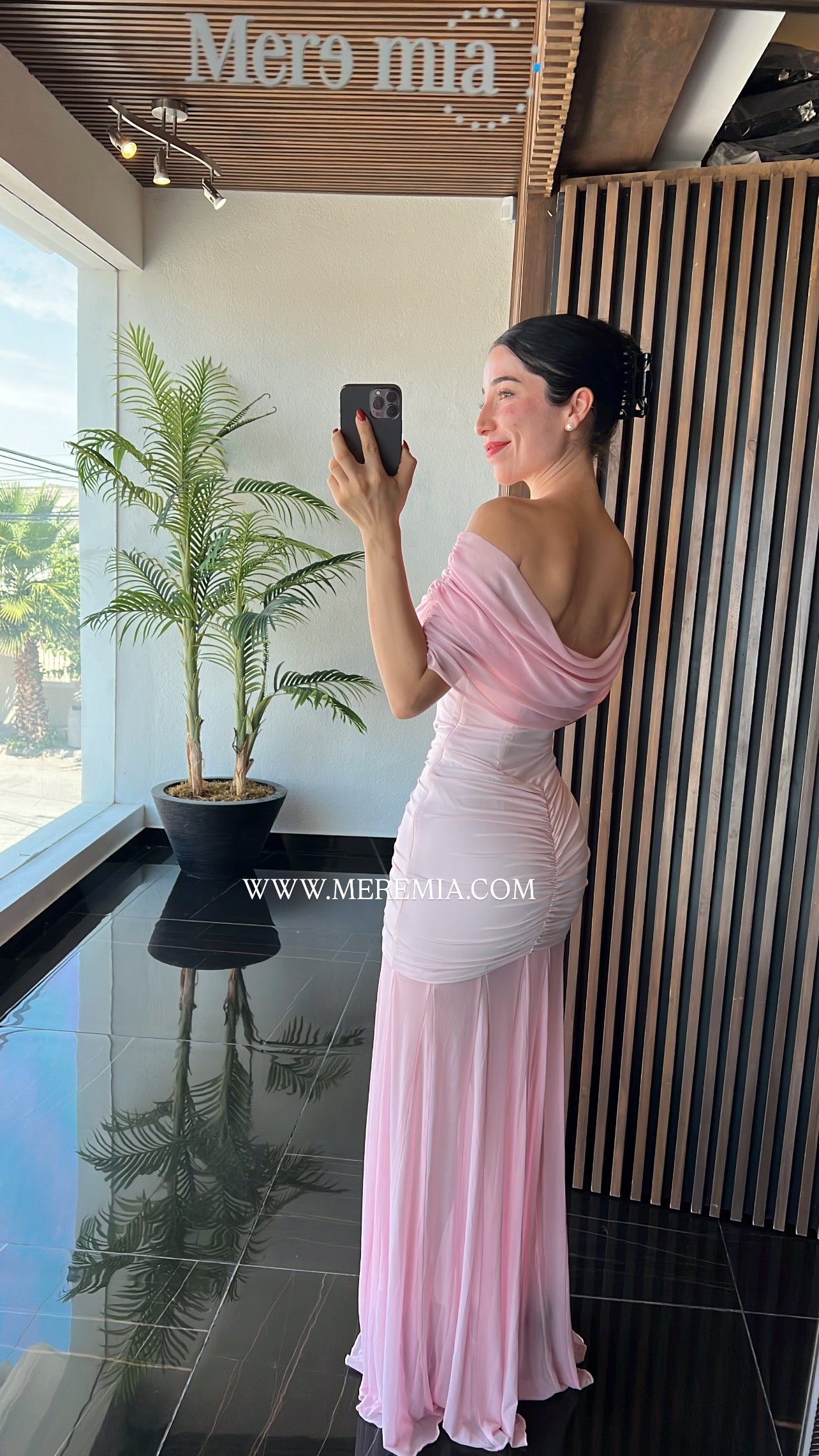 Vestido plisado hom