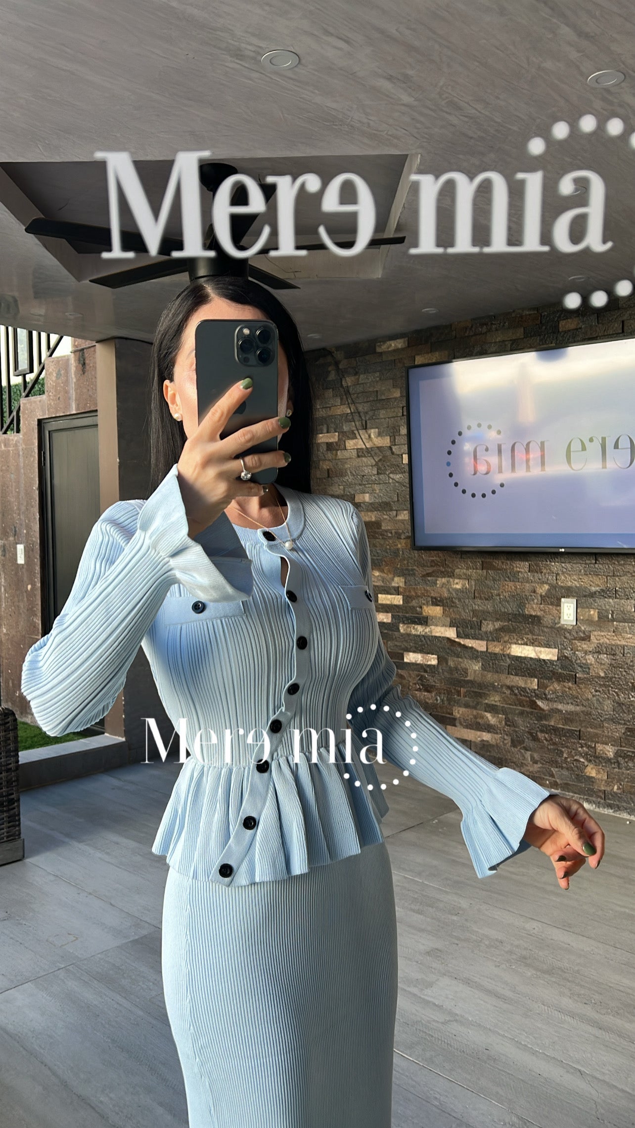 Conjunto azul olanes asim