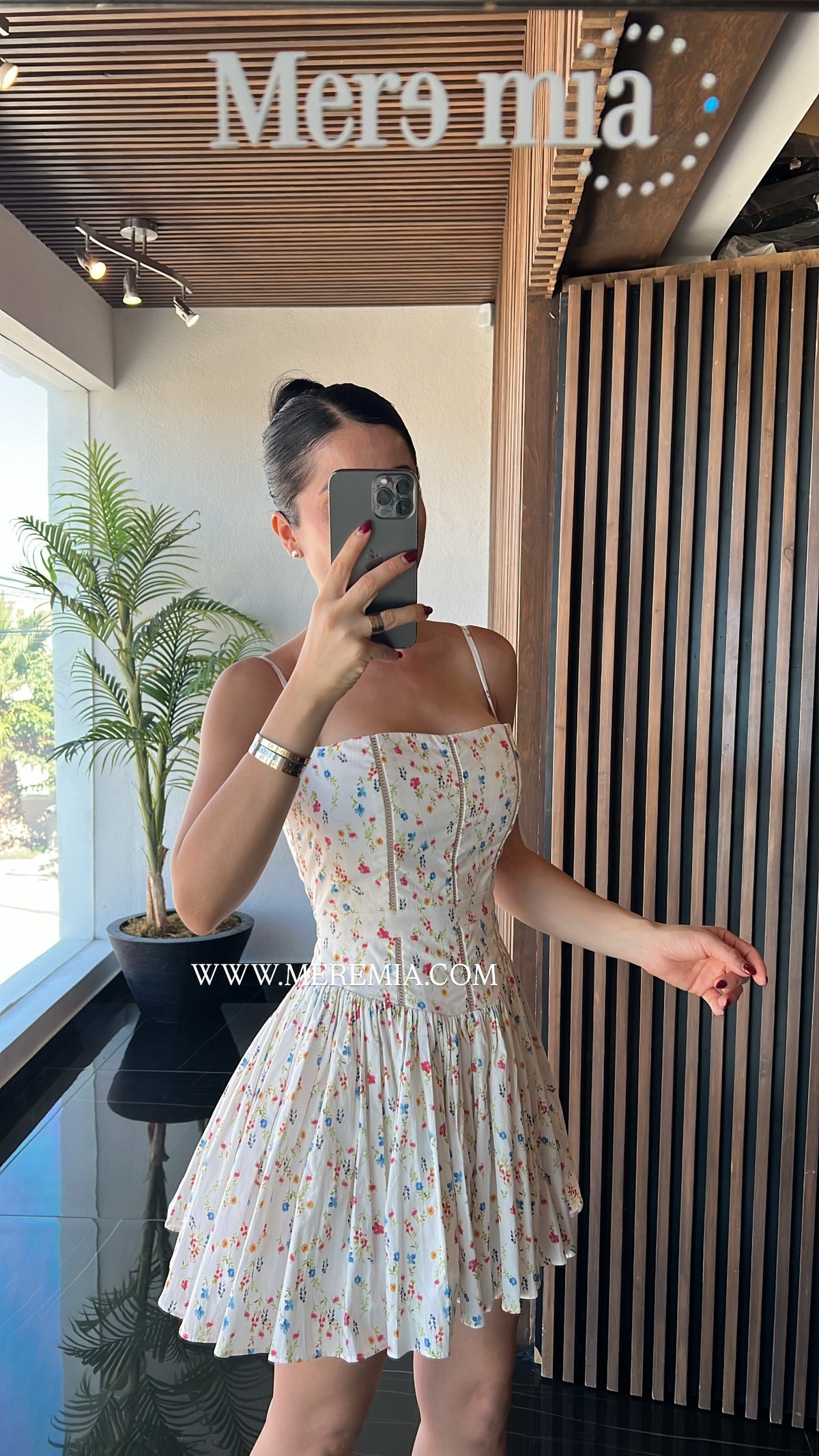 Vestido blanco flores