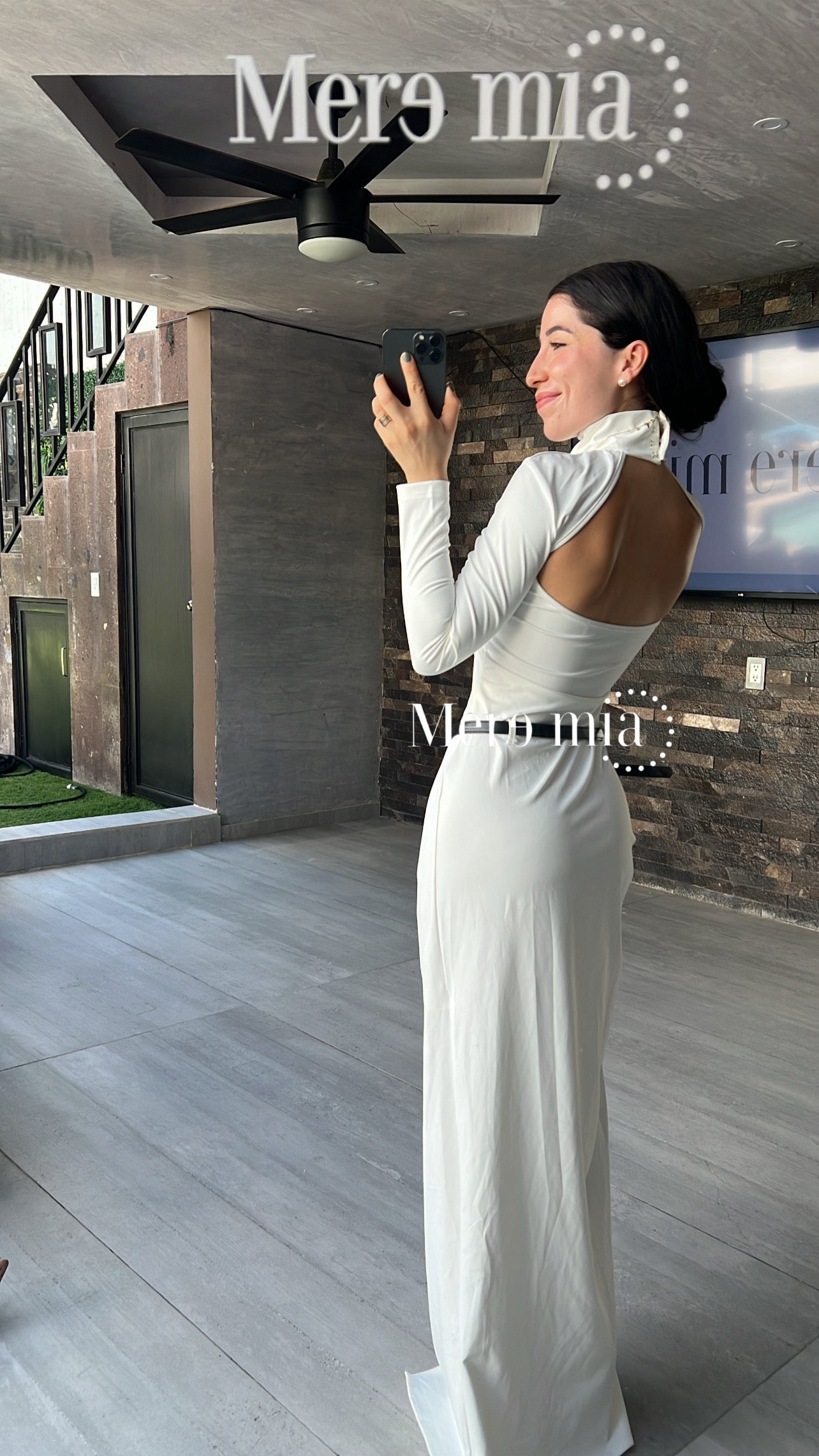 Vestido blanco espalda ml