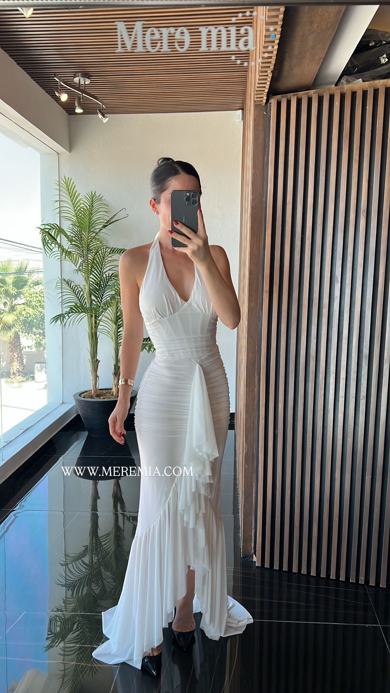 Vestido esc plisado midi