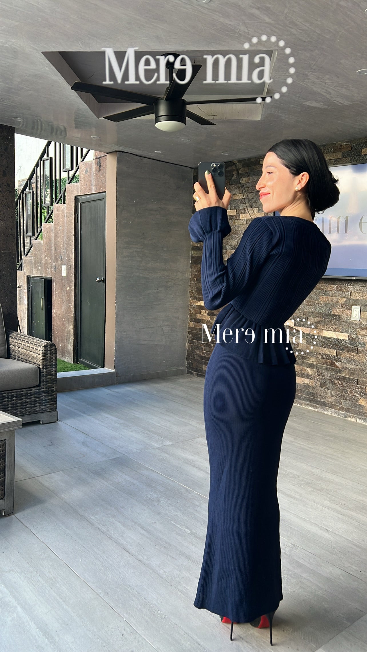 Conjunto azul marino olanes asim