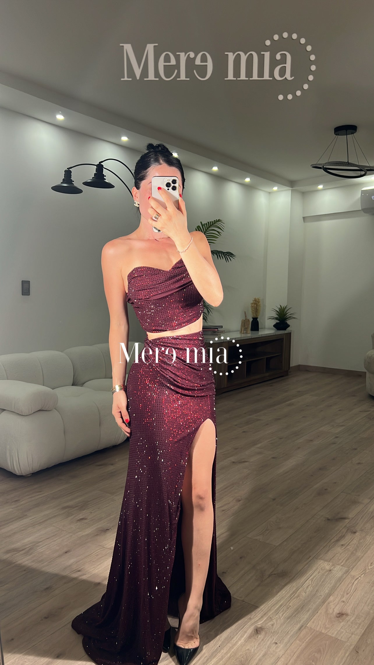 Conjunto tinto puntos