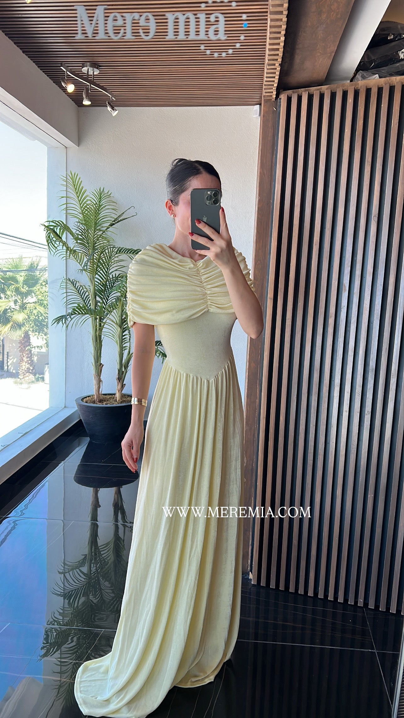 Vestido plisado ab liso