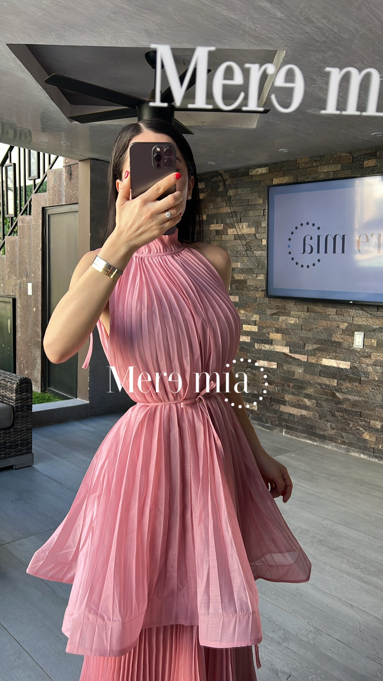 Vestido olanes ampón