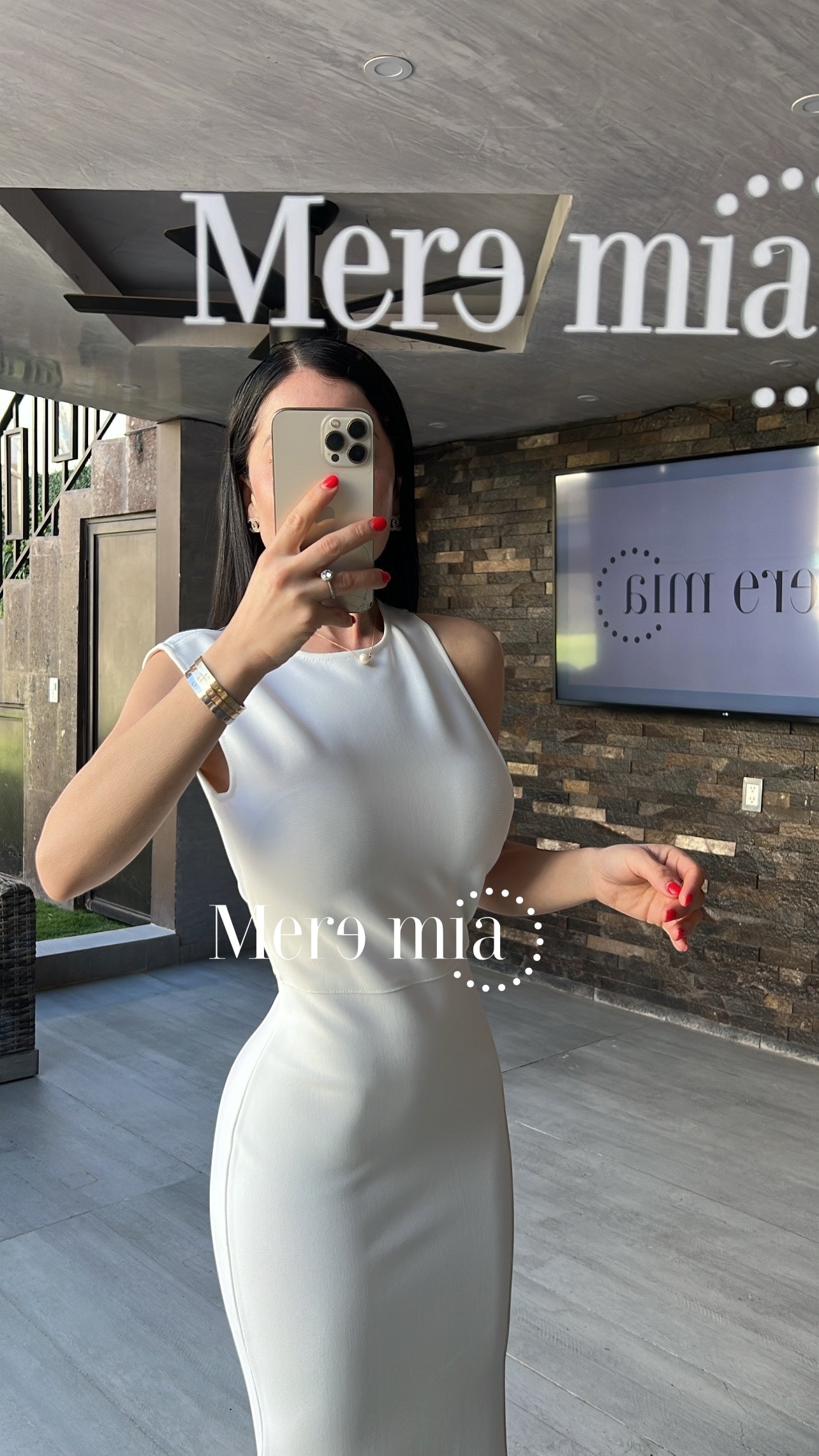 Vestido espalda largo