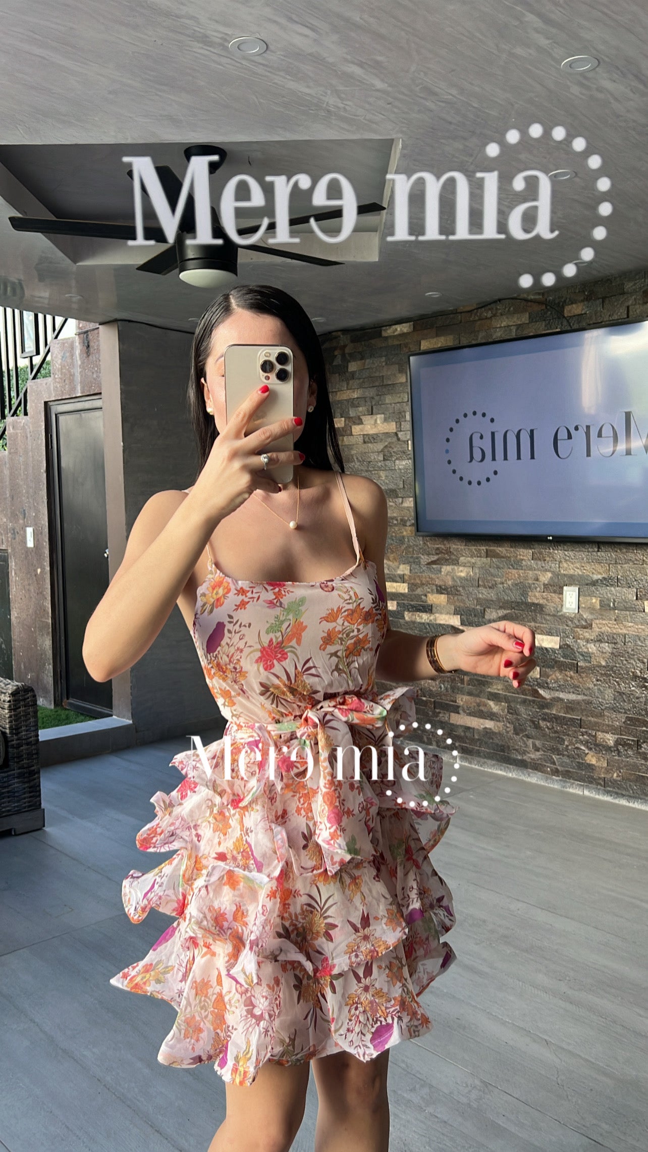 Vestido flores olanes