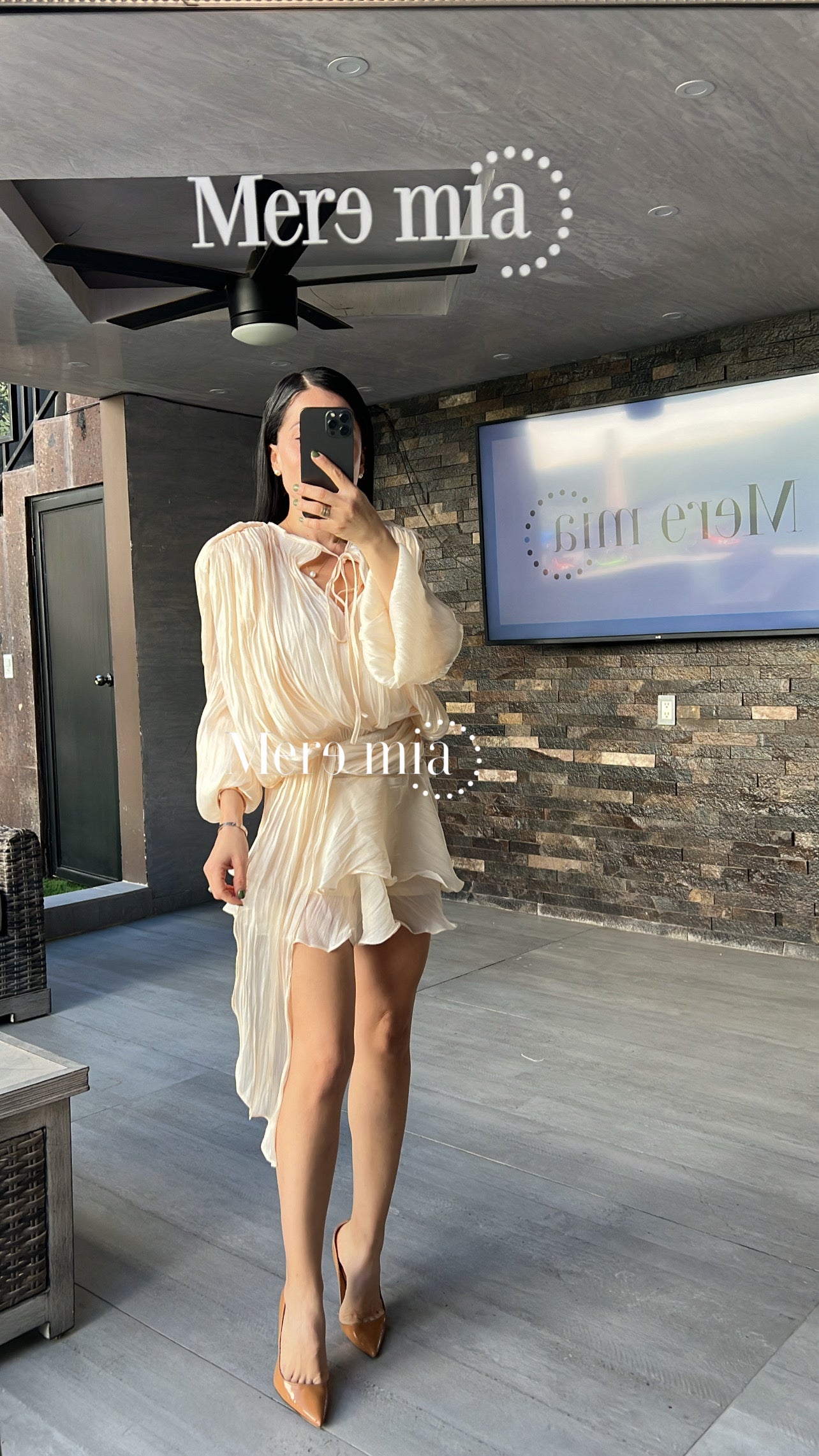 Vestido ivory olanes