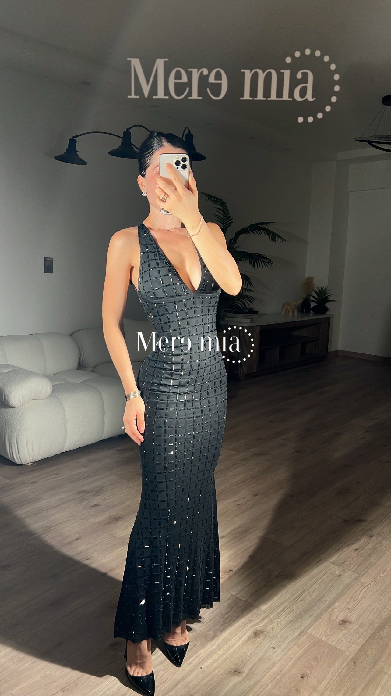 Vestido negro apl