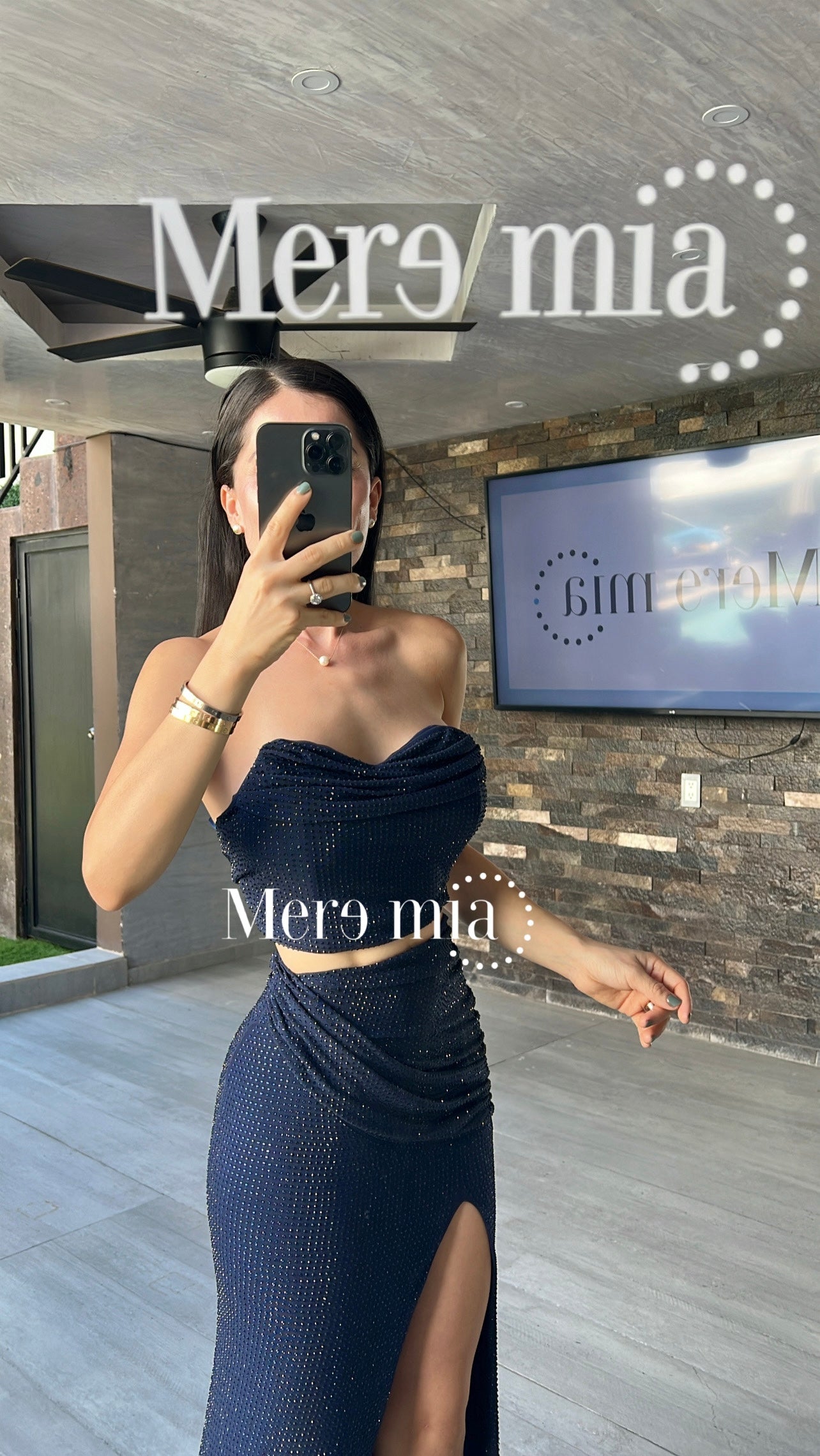 Conjunto azul puntos