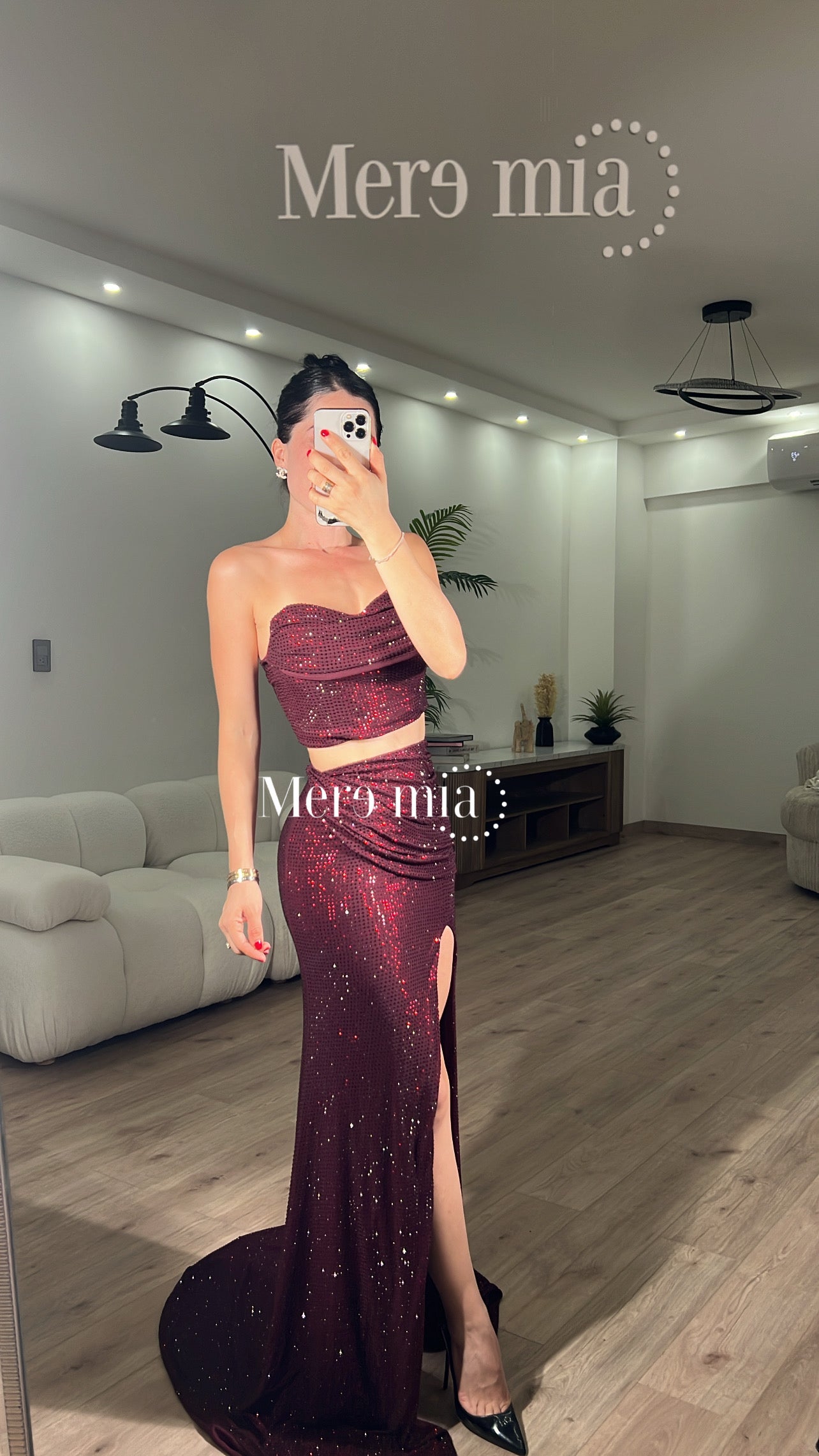 Conjunto tinto puntos