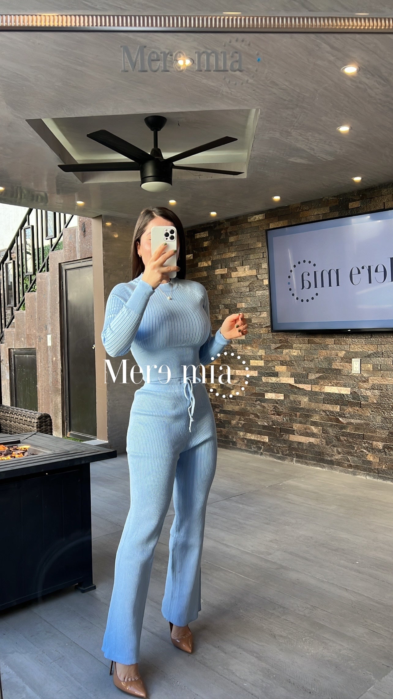 Conjunto azul sweater pantalon