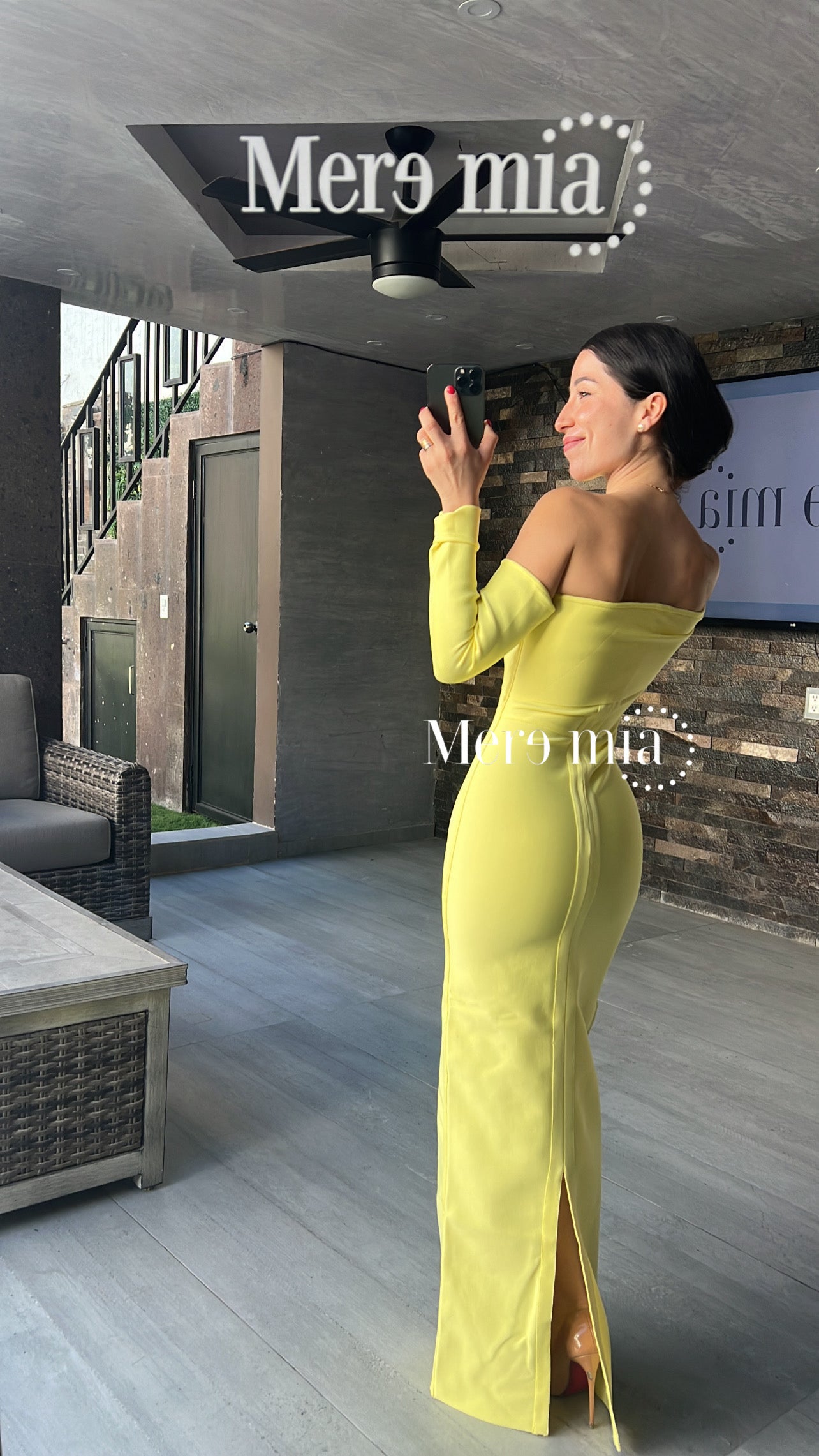 Vestido amarillo ml homb