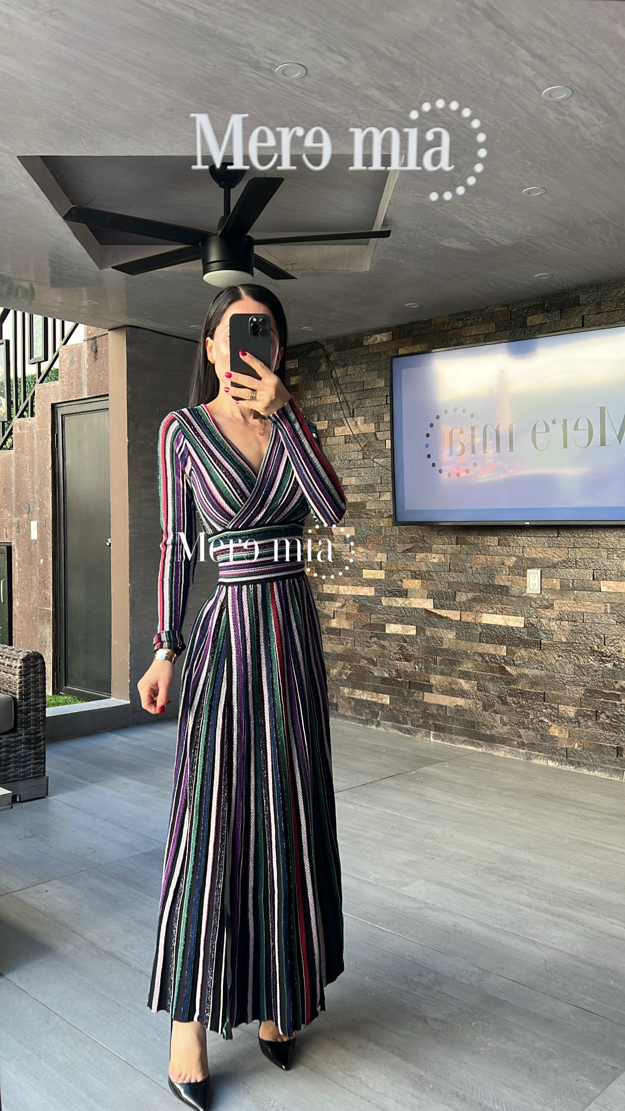 Vestido rayado obs V