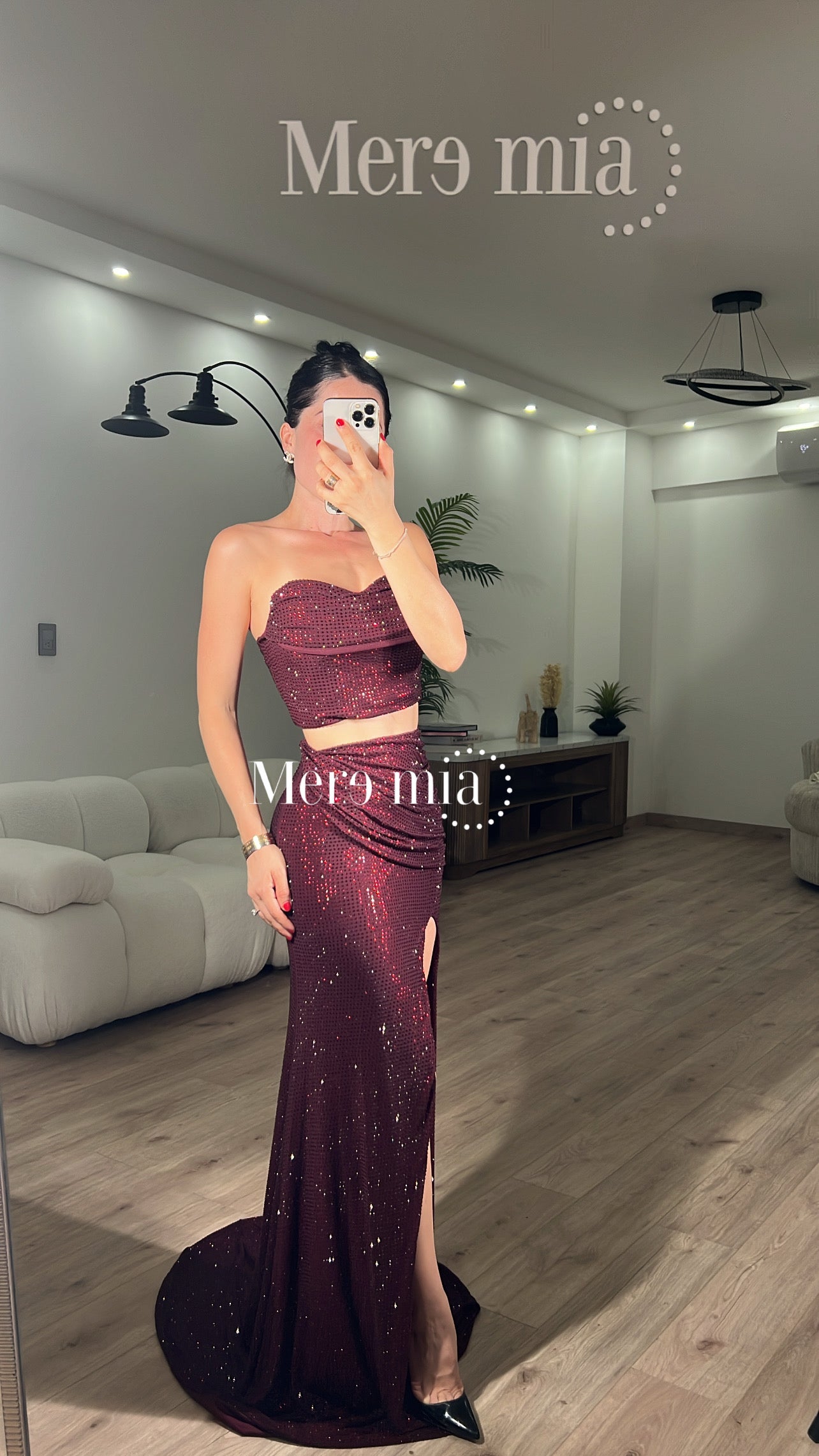 Conjunto tinto puntos