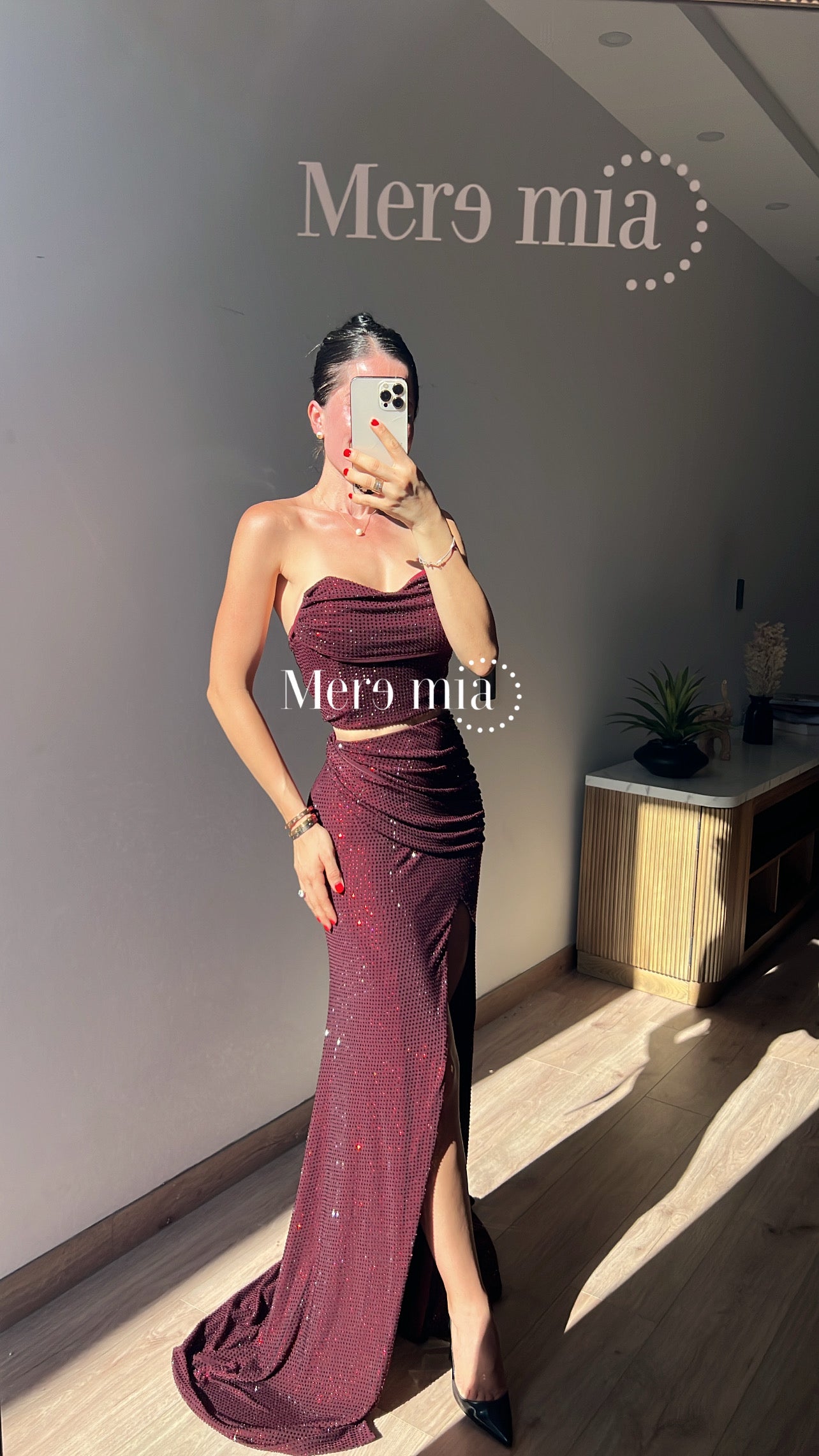 Conjunto tinto puntos