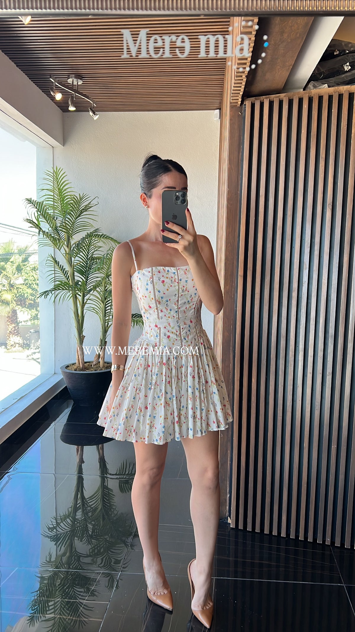 Vestido blanco flores