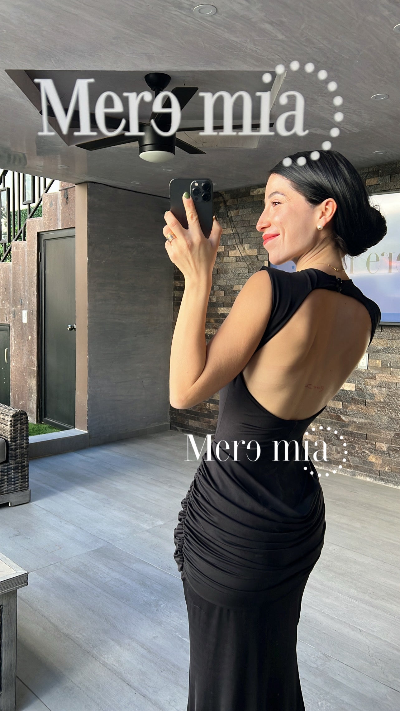 Vestido plisado tira