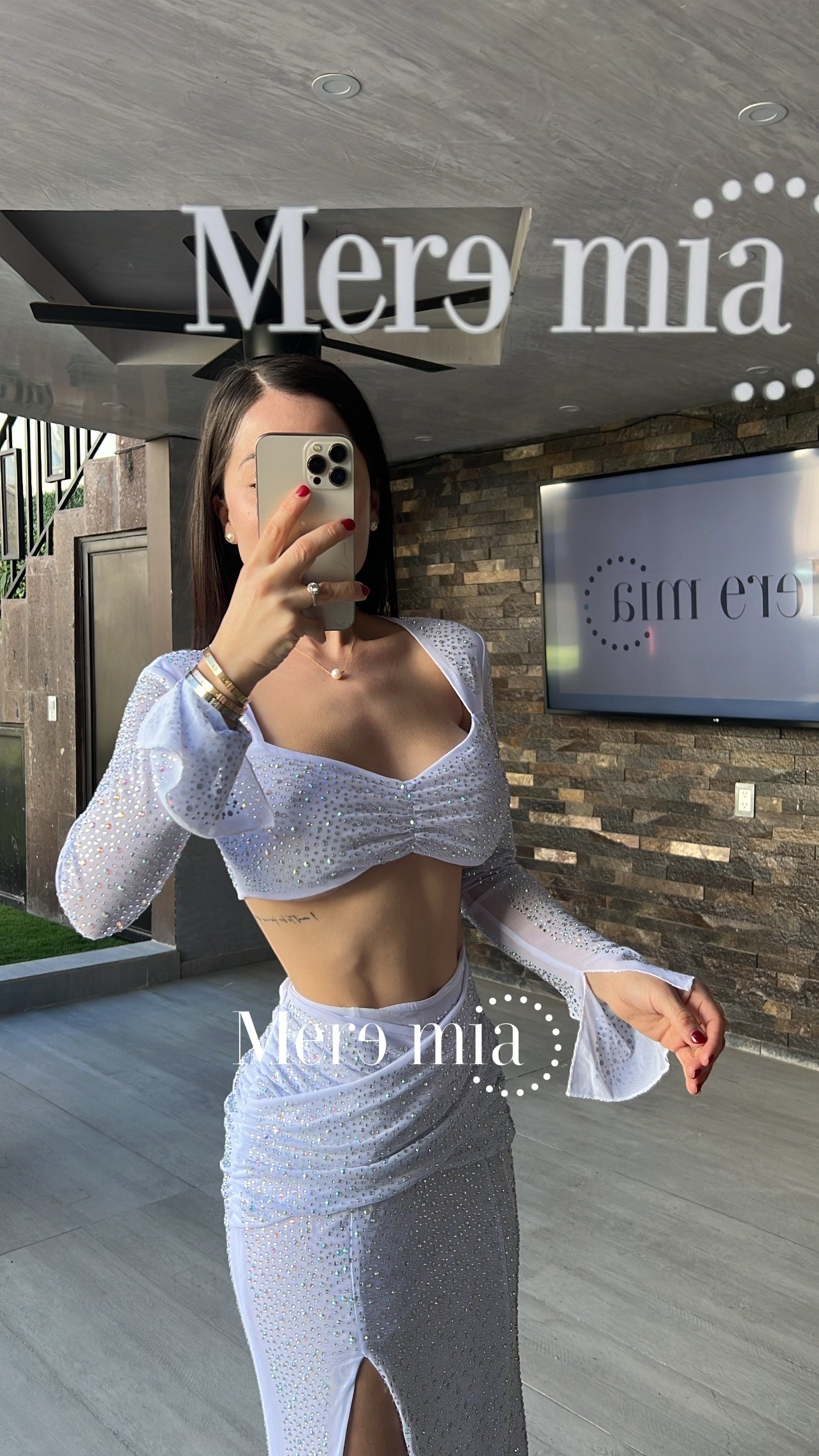 Conjunto blanco puntos