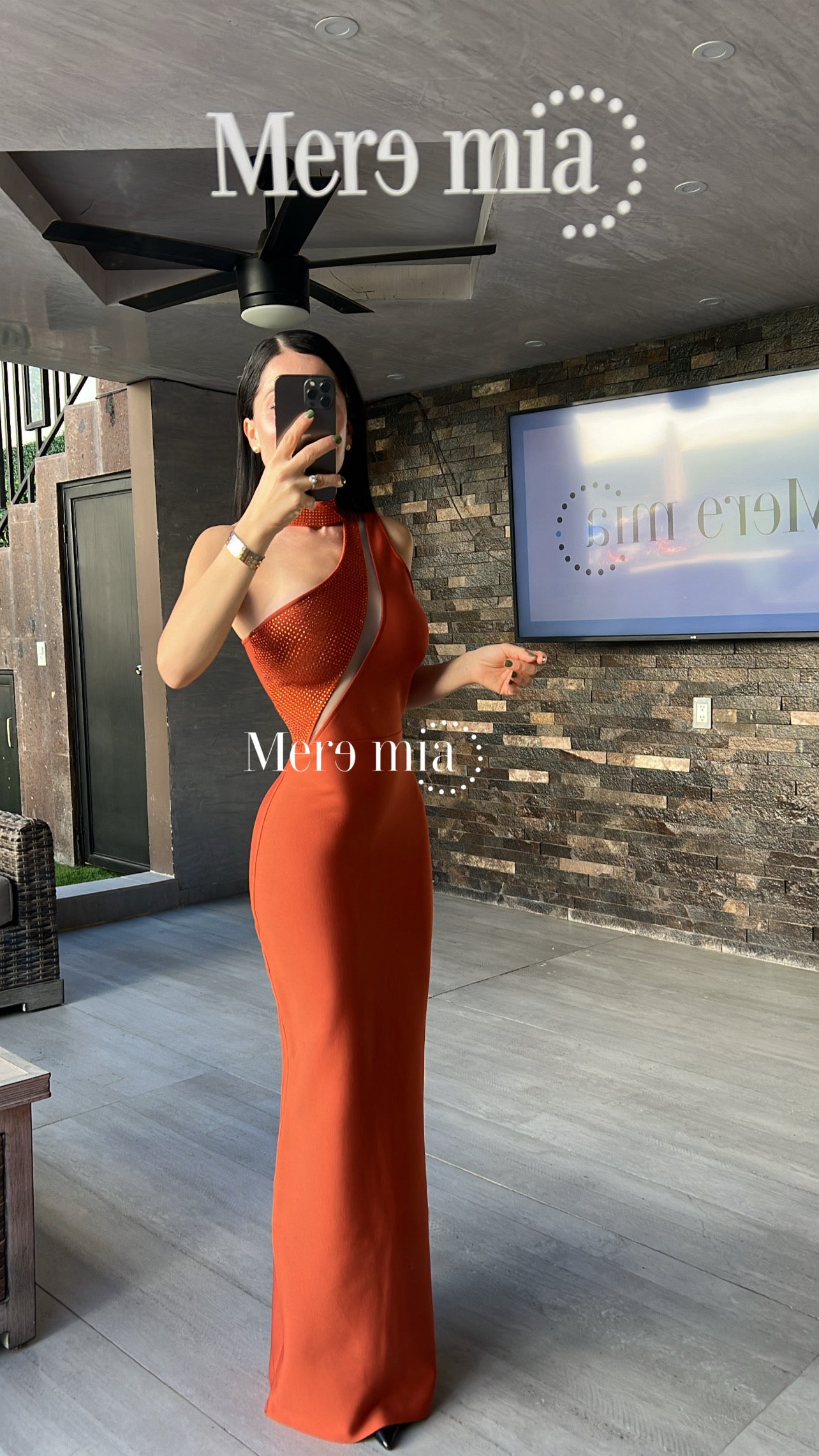 Vestido marr chock lent