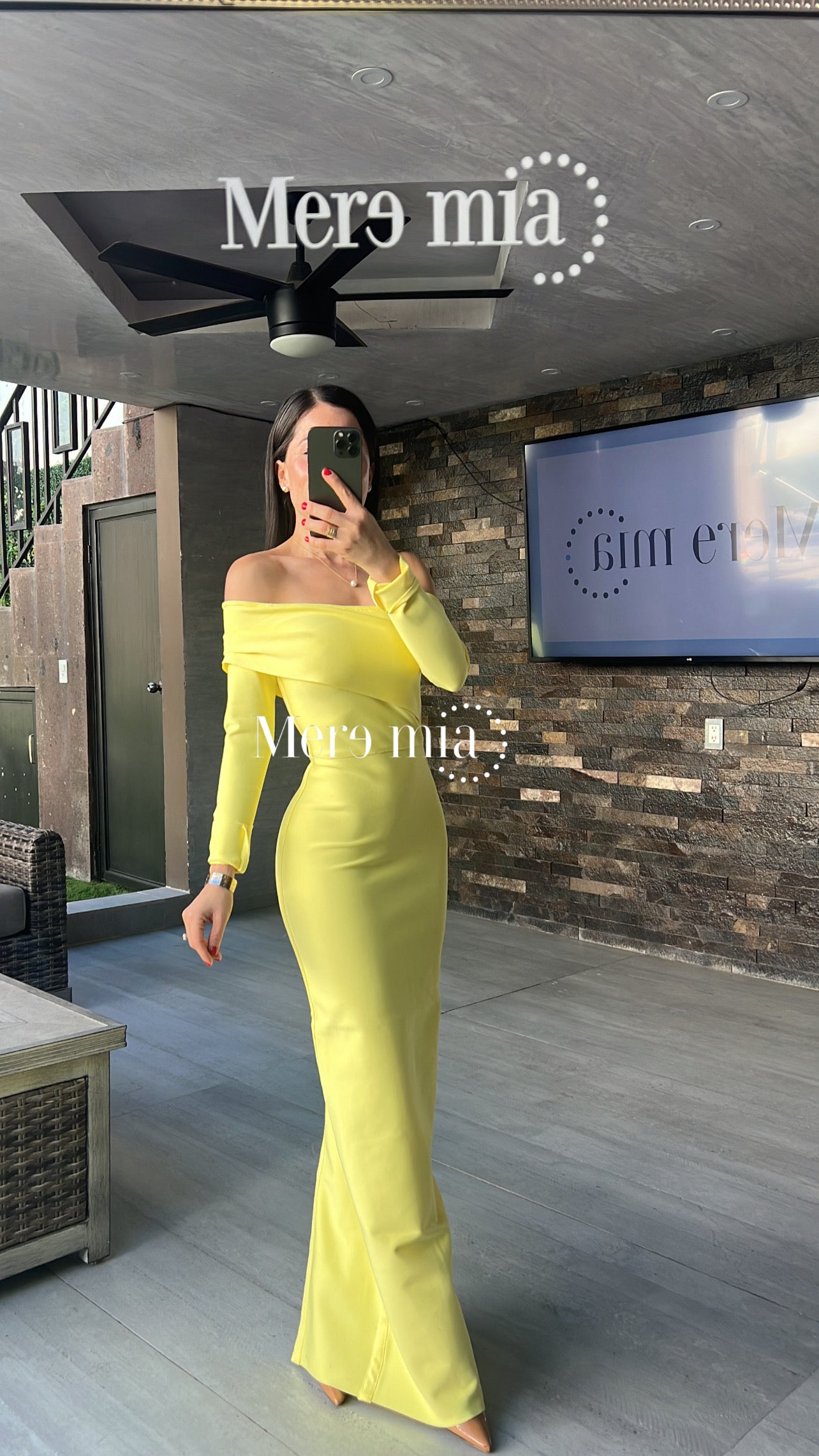 Vestido amarillo ml homb