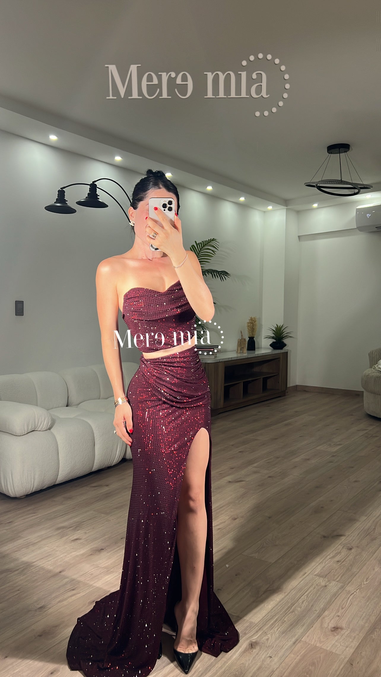 Conjunto tinto puntos