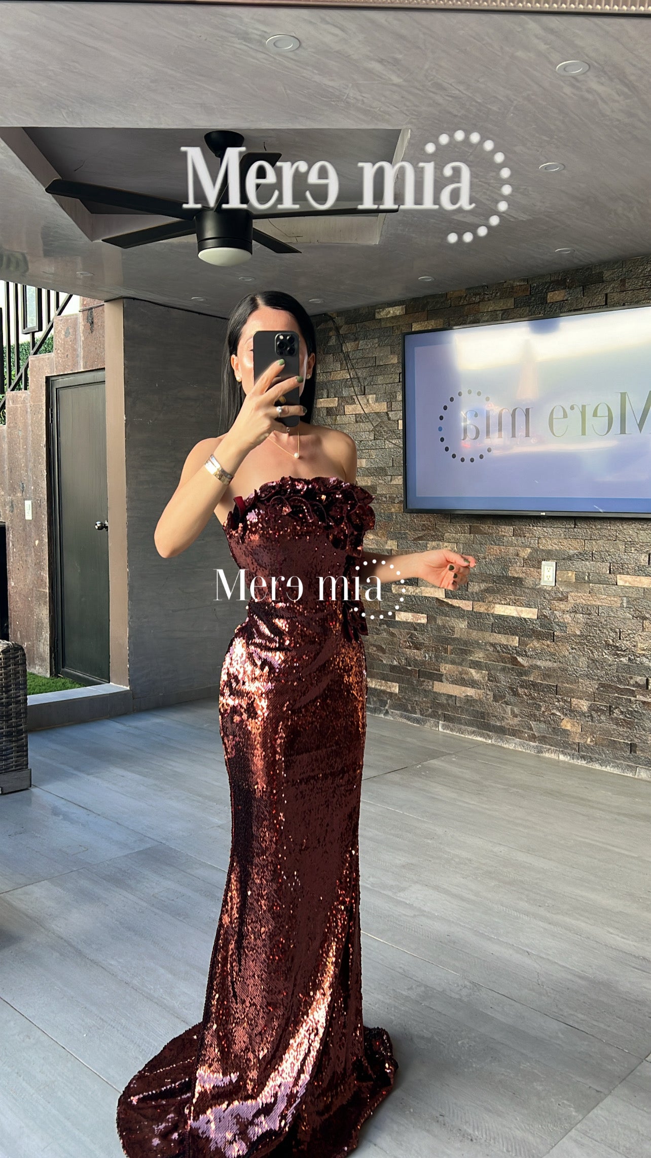 Vestido Burgundy lent Flores