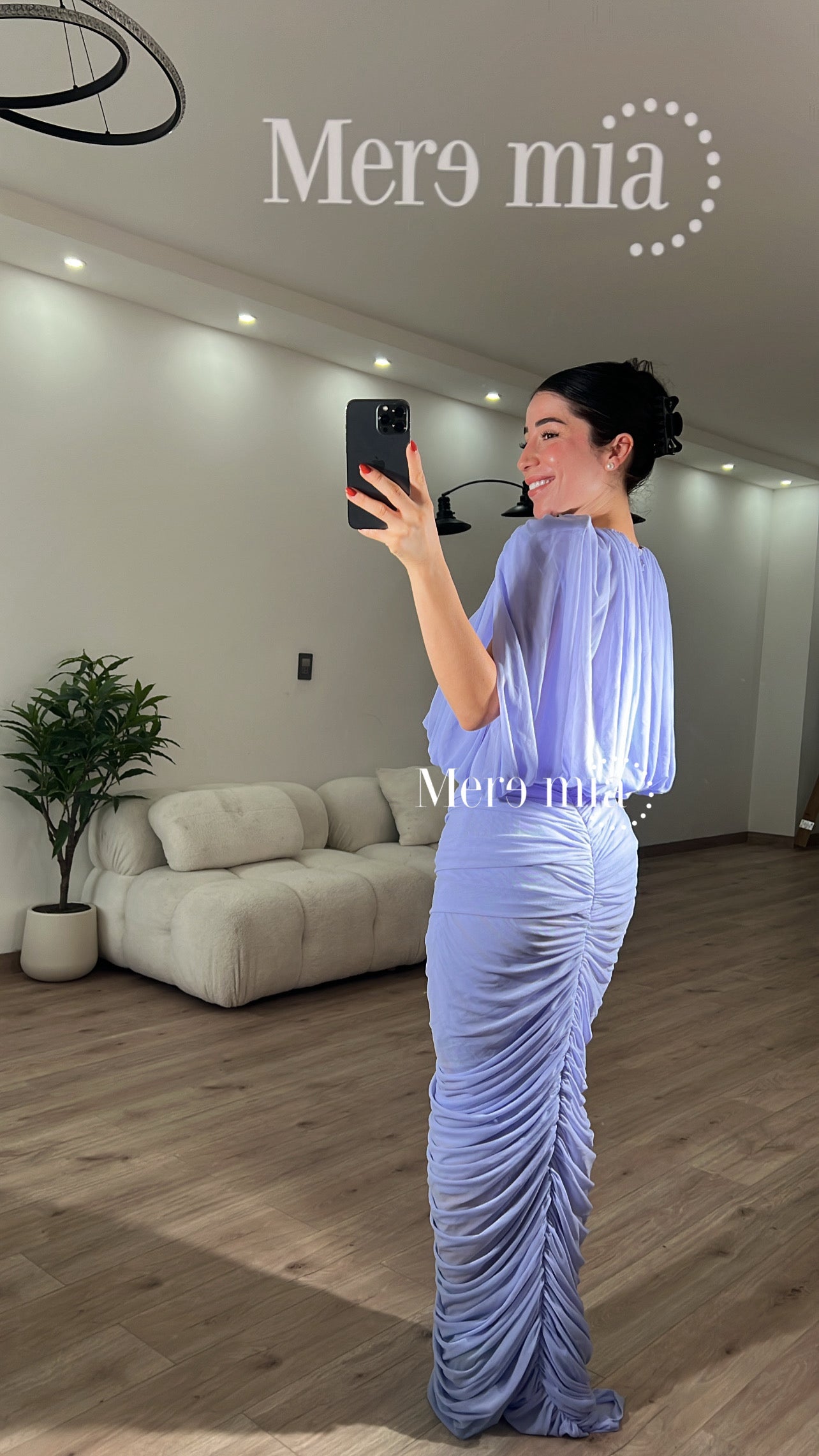 Vestido pliegues bombacho