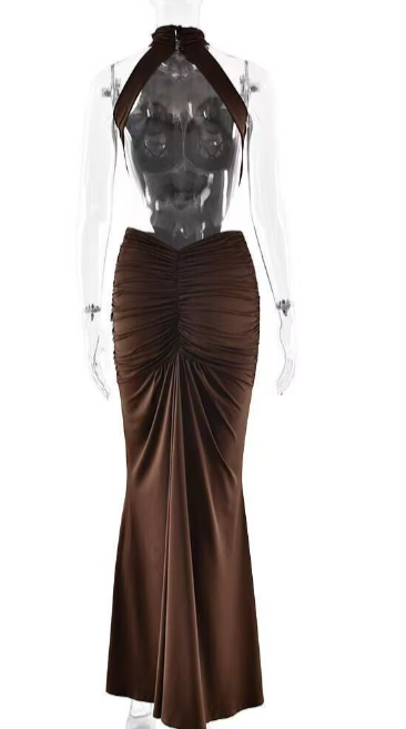 Vestido estola sin espalda