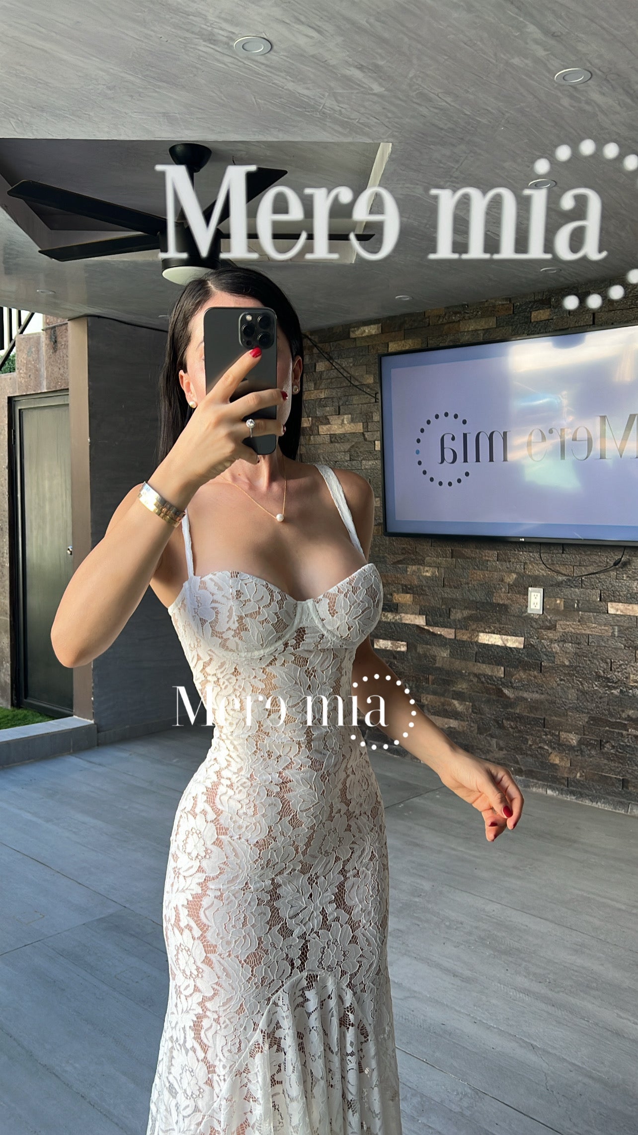 Vestido blanco encaje