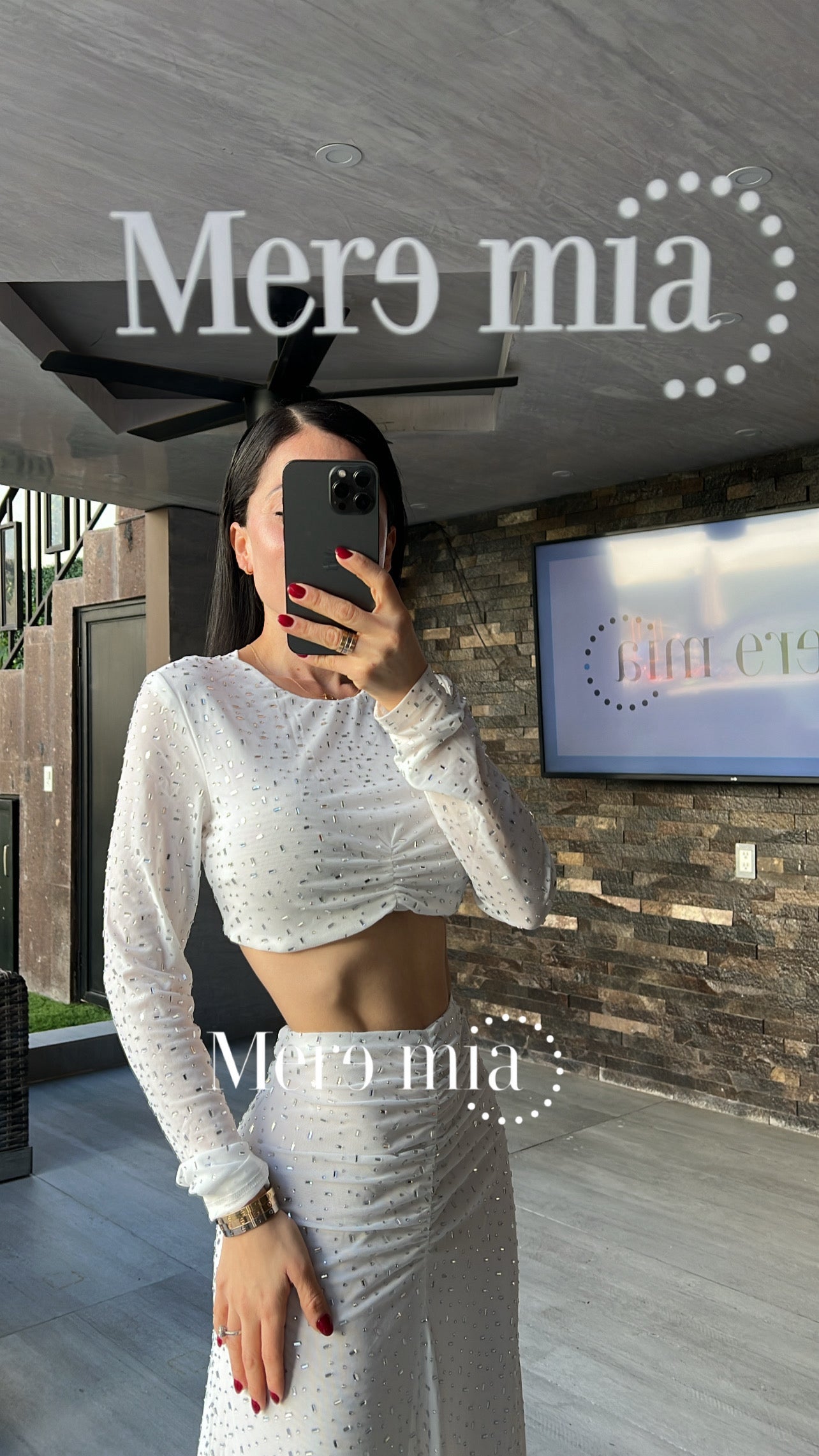 Conjunto lent plata ml