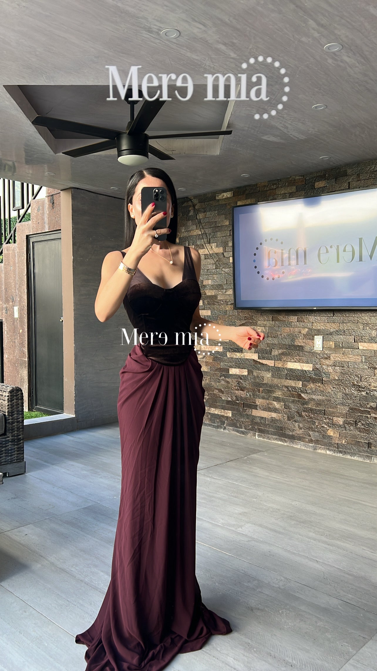 Vestido terc tinto malla