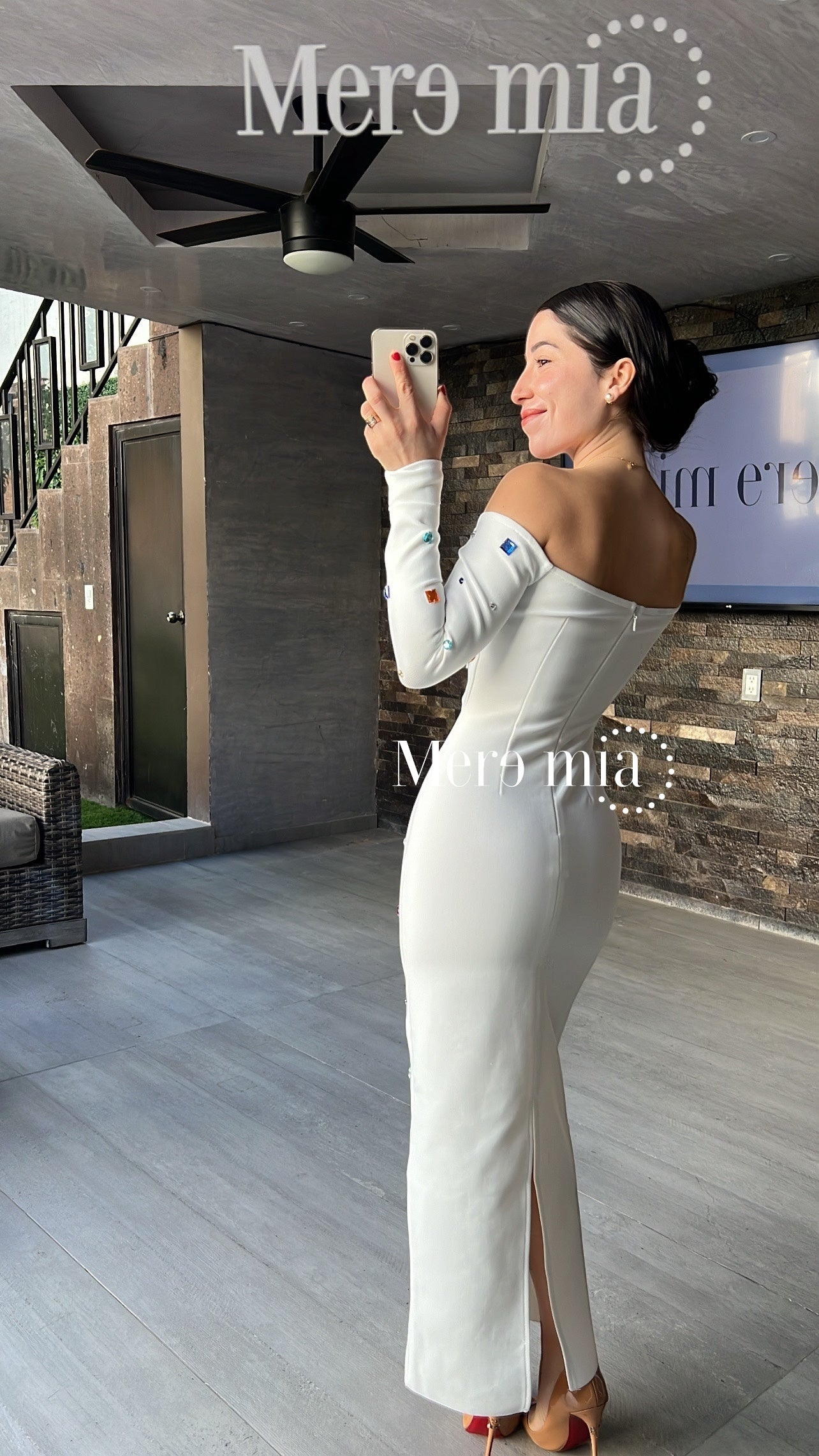 Vestido blanco apl colores