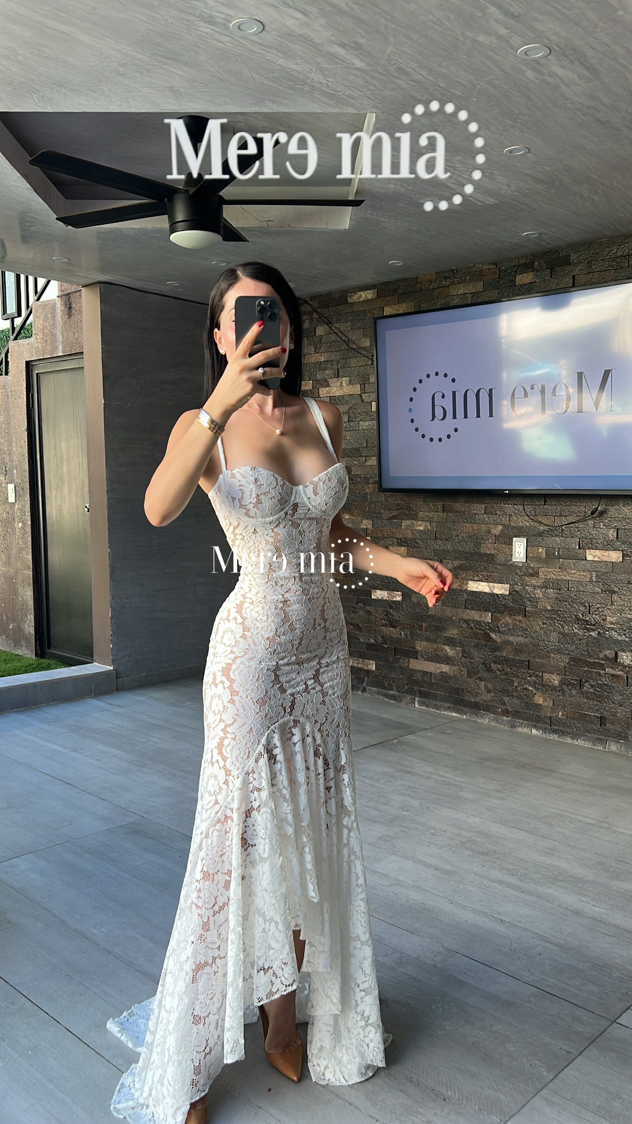 Vestido blanco encaje