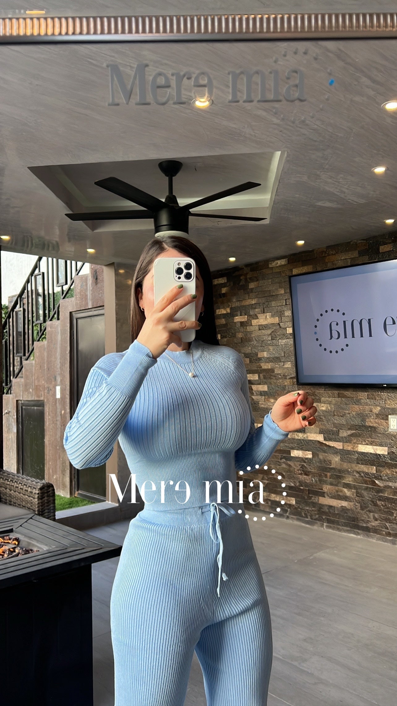 Conjunto azul sweater pantalon