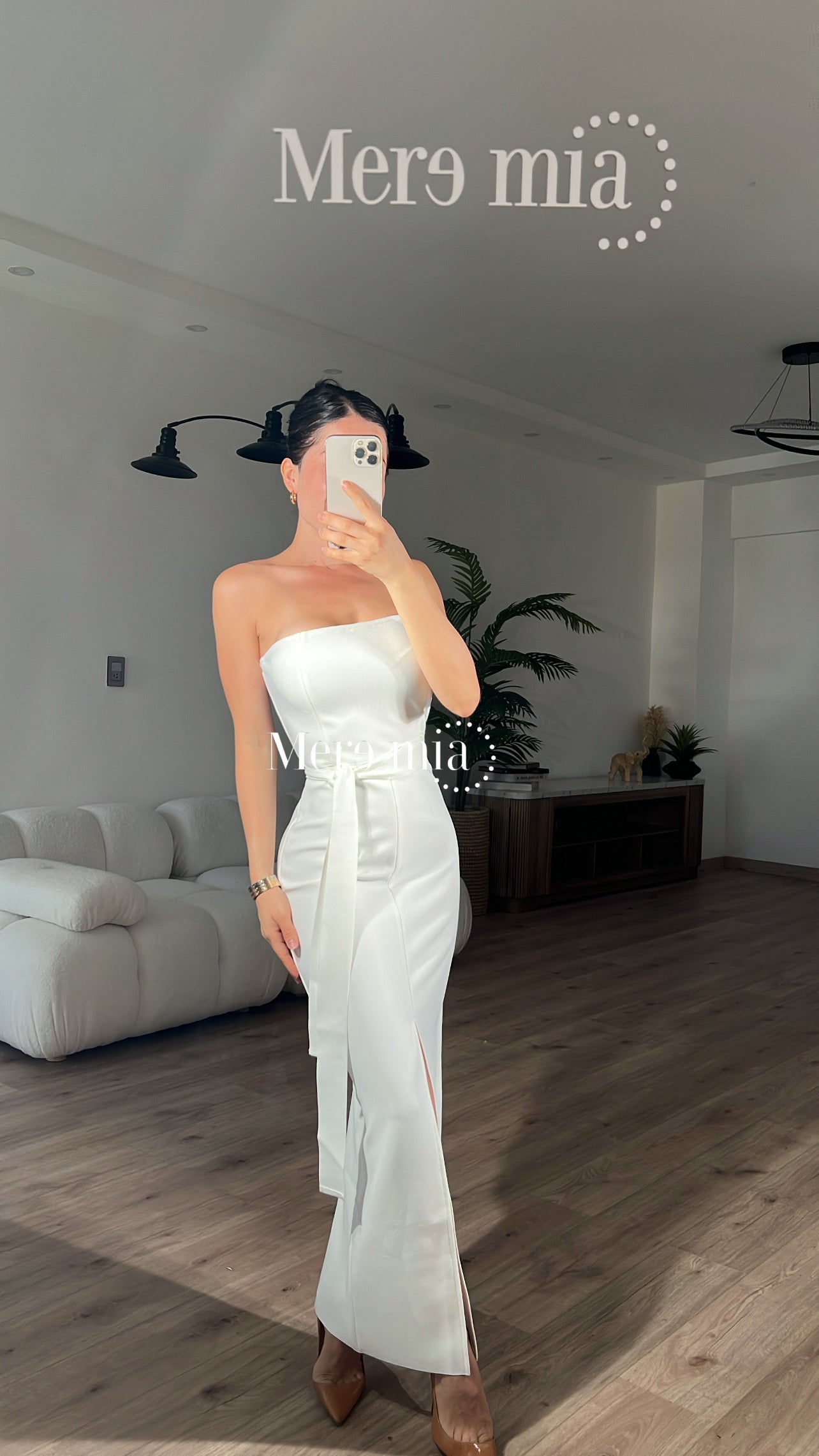 Vestido blanco cintó