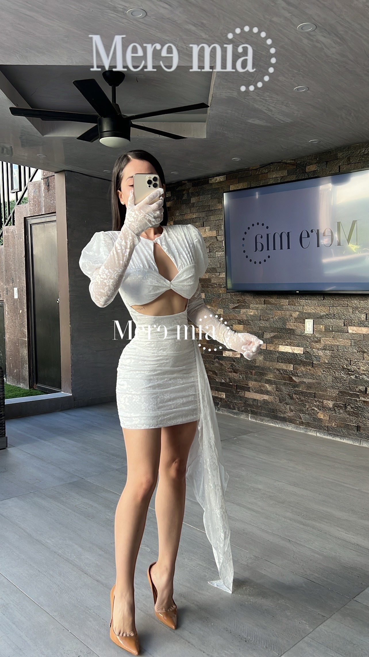 Vestido blanco ml bomb