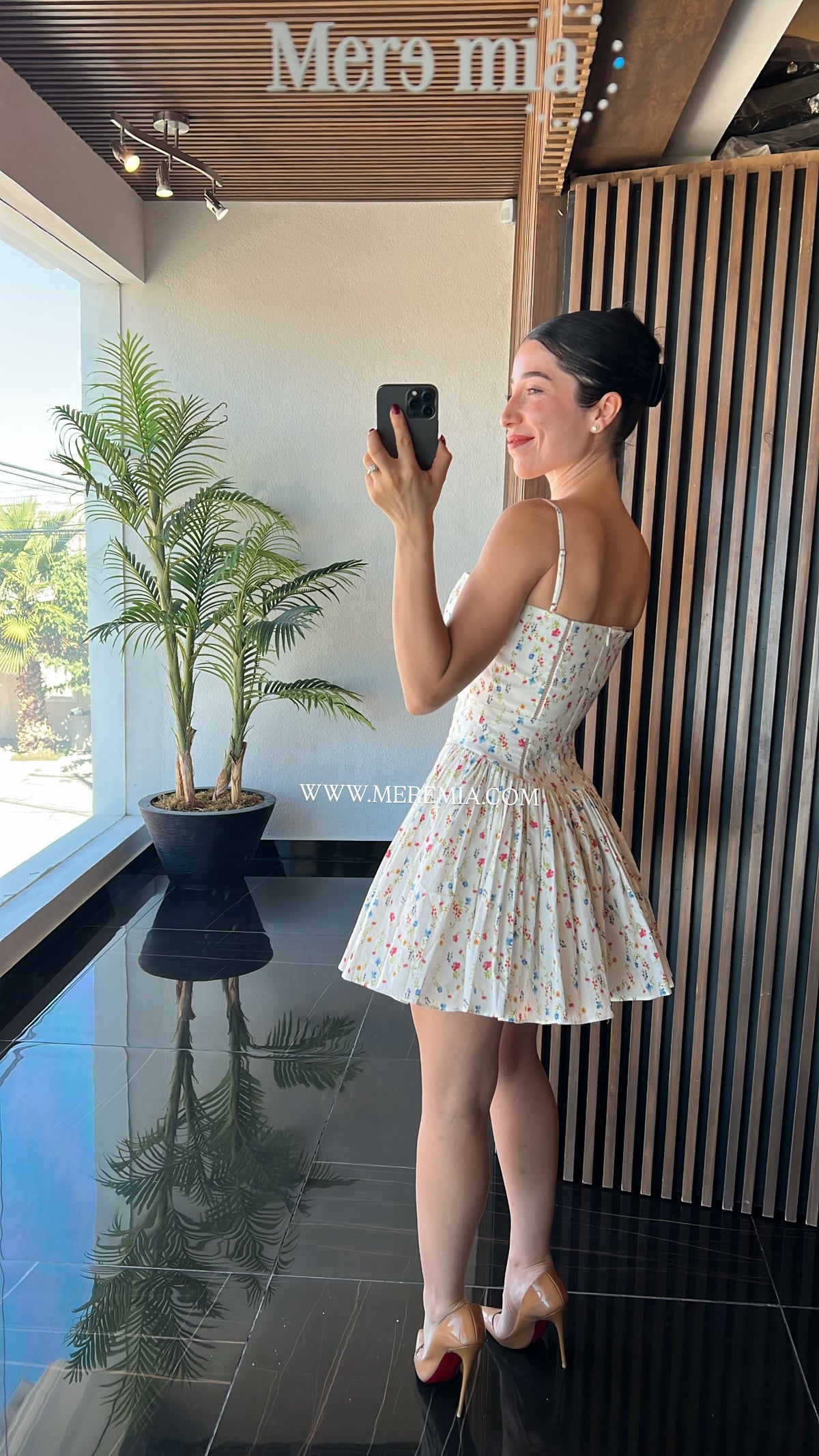 Vestido blanco flores