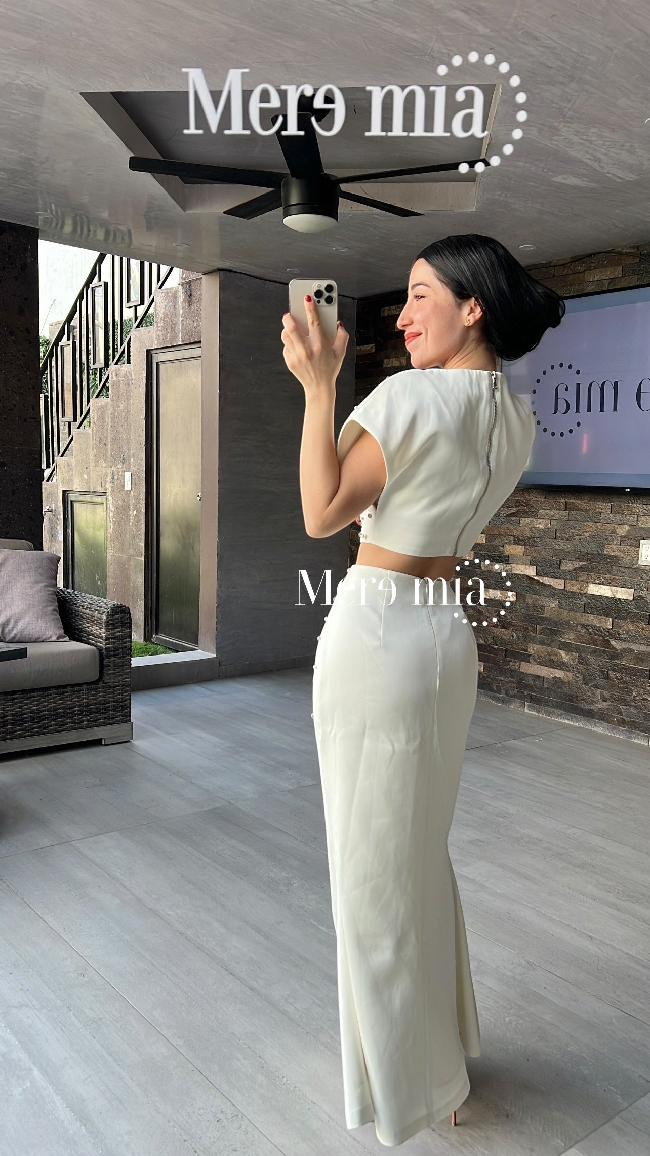 Conjunto largo blanco apl