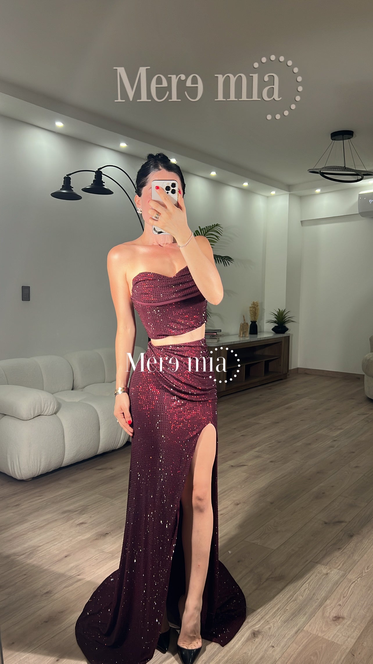 Conjunto tinto puntos