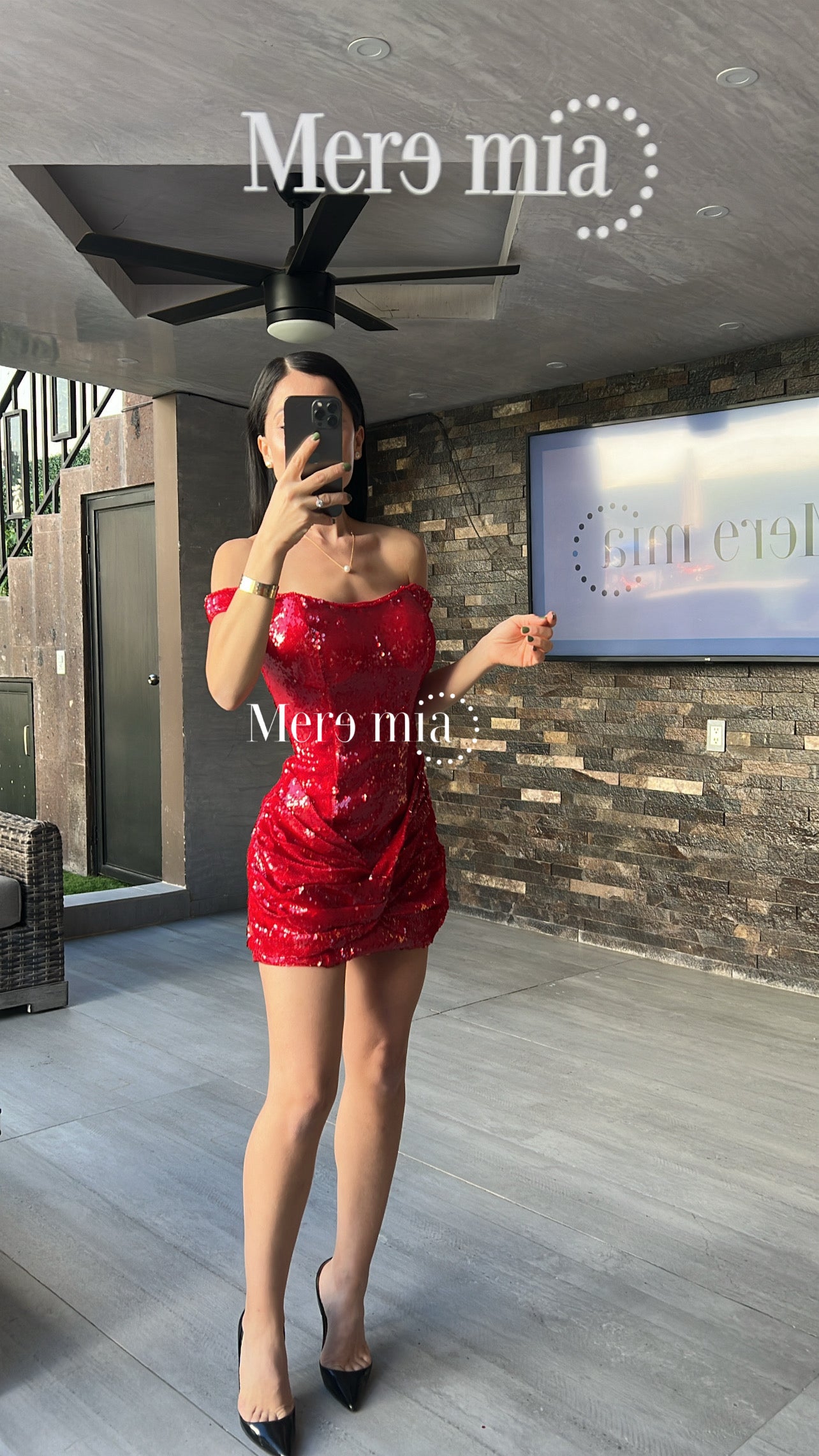 Vestido rojo lent nudo