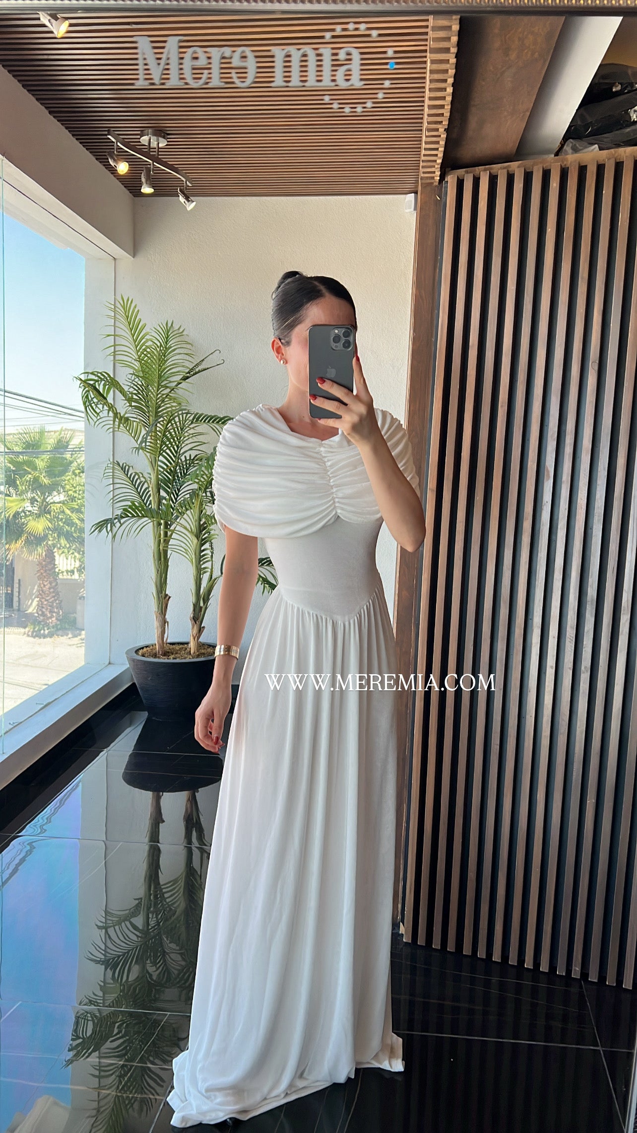 Vestido plisado ab liso