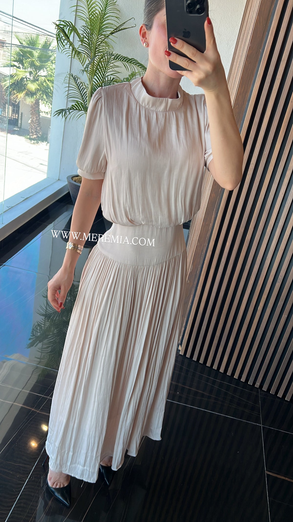 Vestido mc plisado