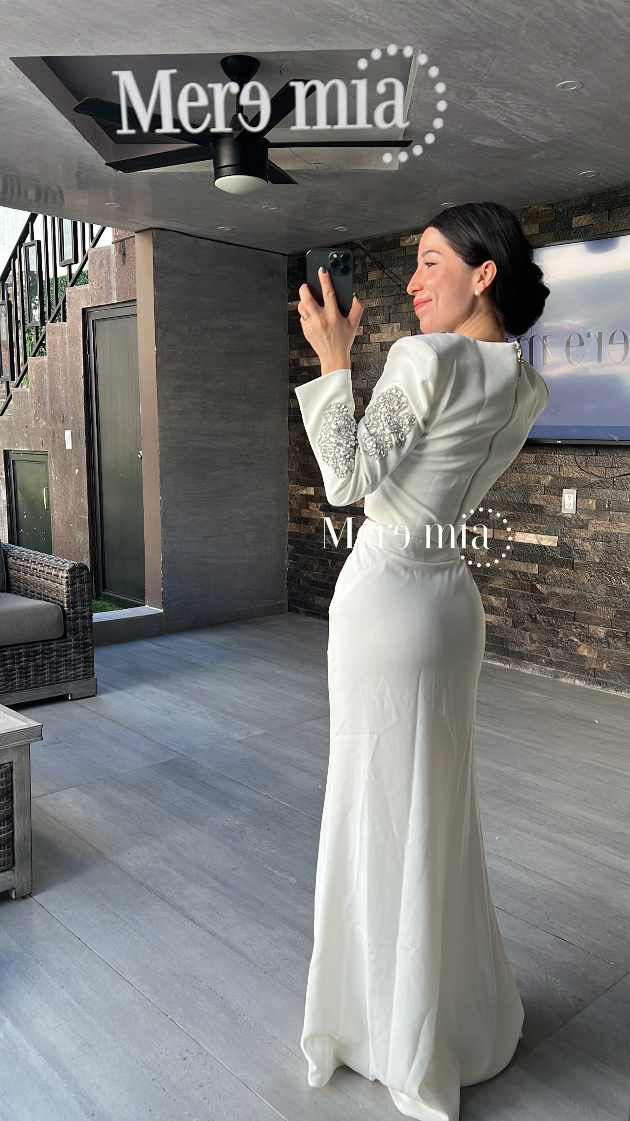 Conjunto blanco apl plata