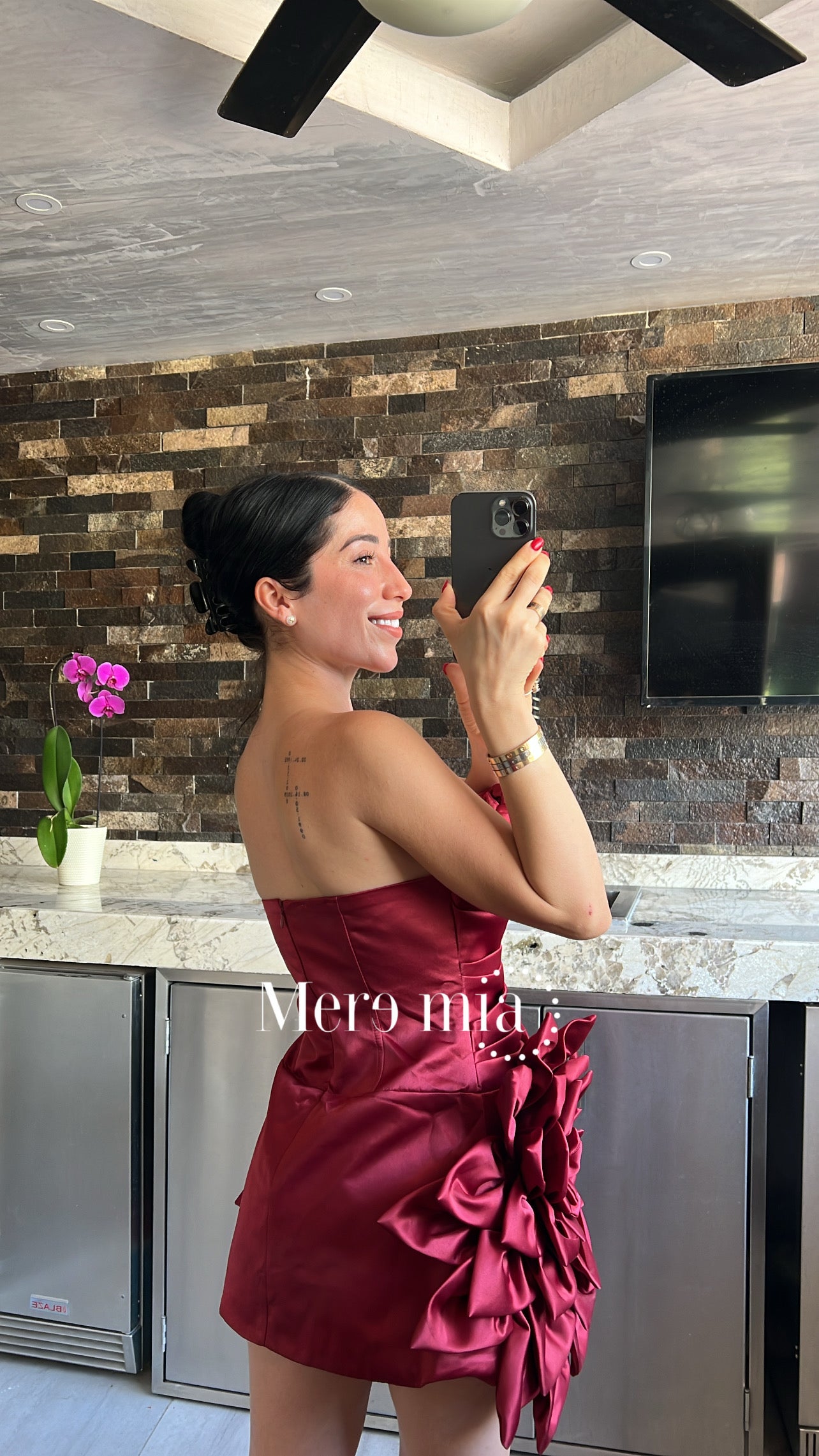 Vestido flor sat corto