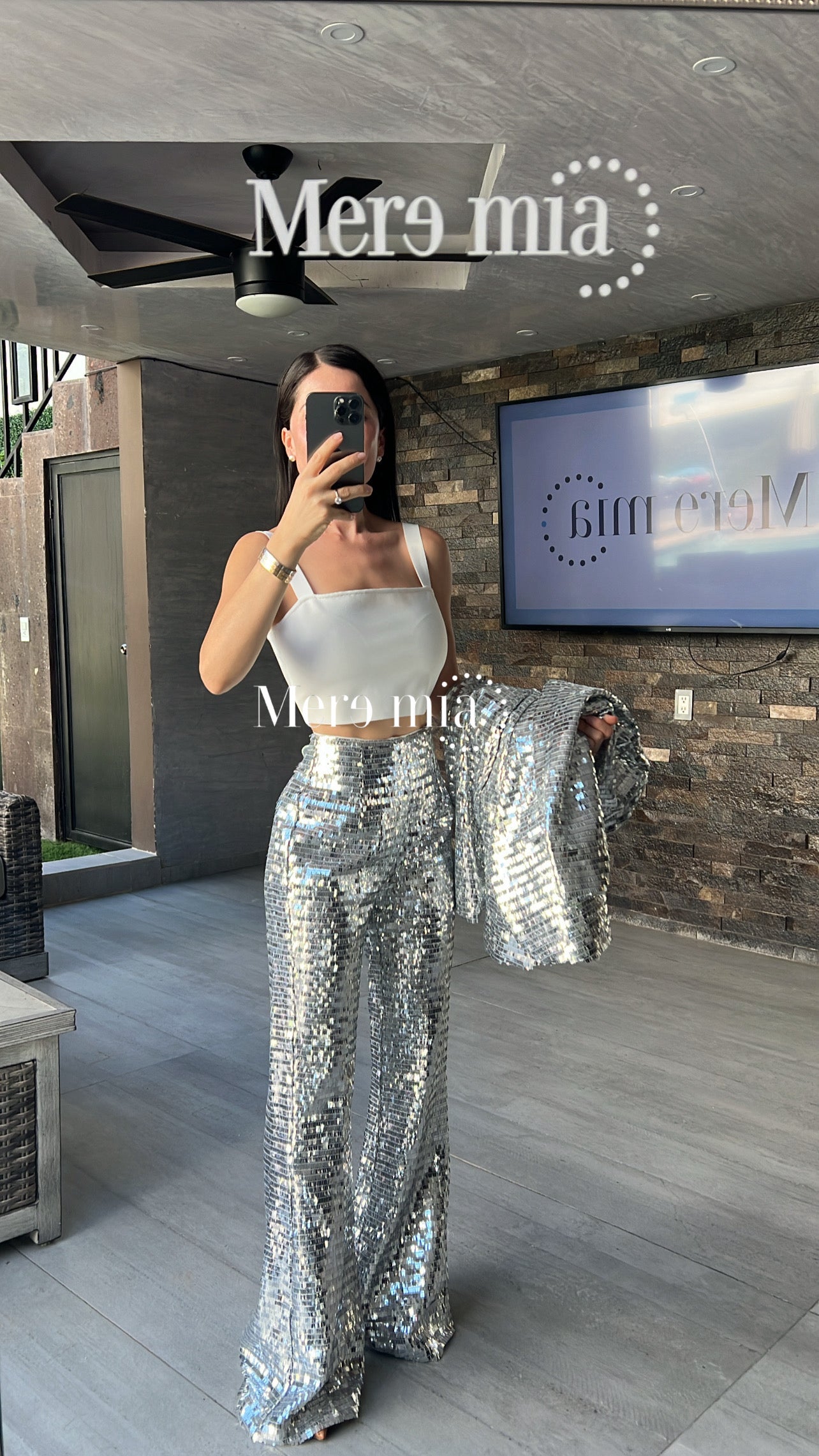 Conjunto plata pantalón
