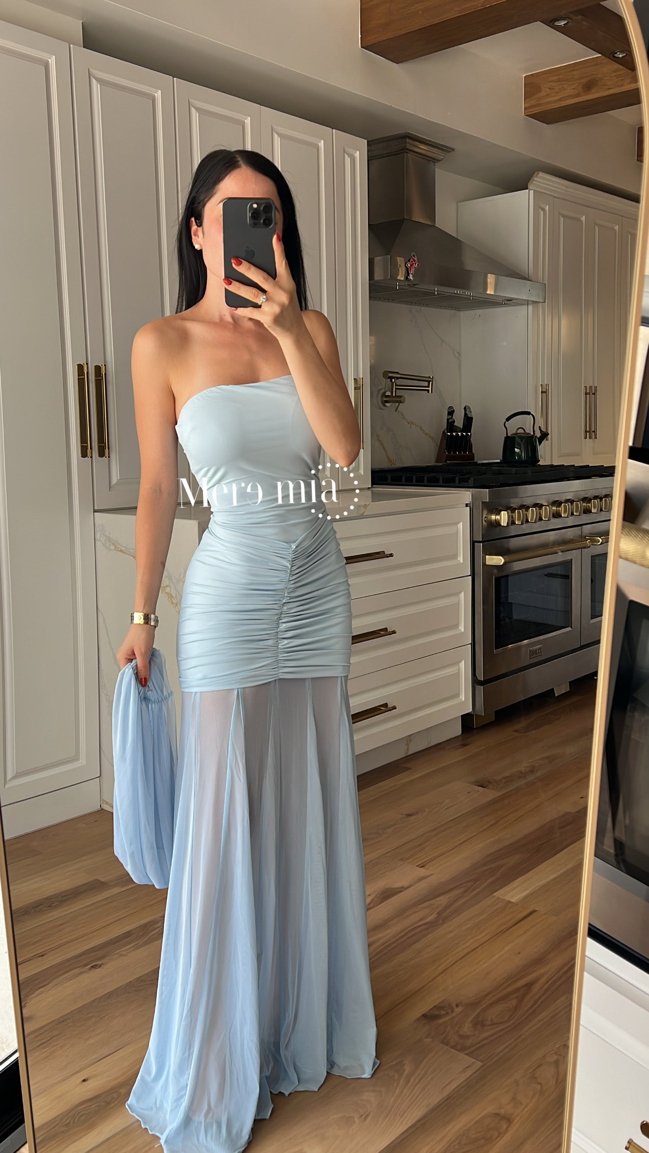 Vestido plisado hom