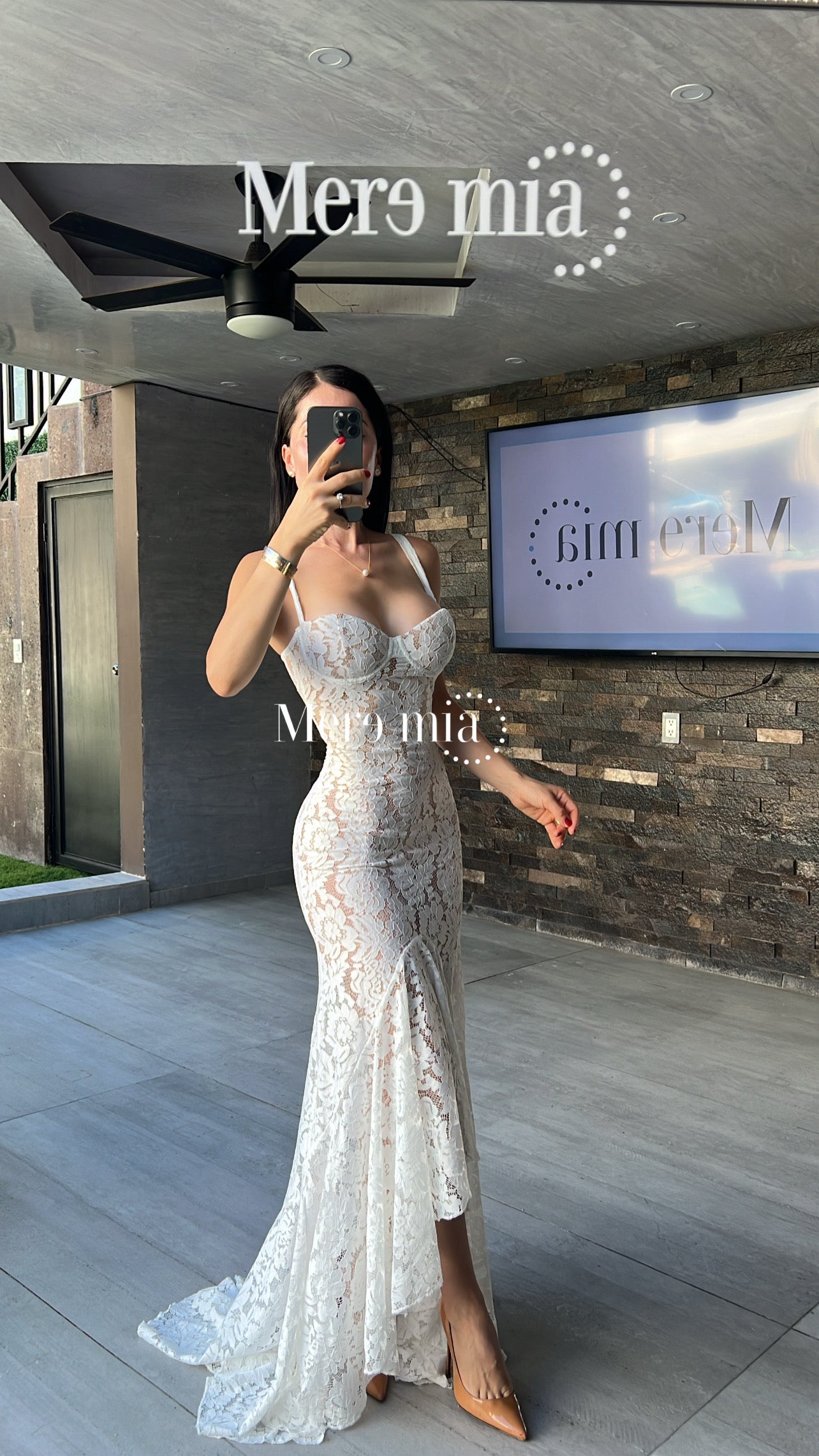 Vestido blanco encaje